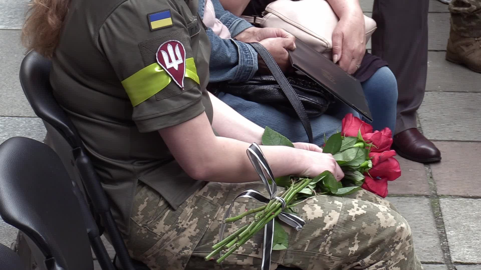Farewell ceremony for Ukrainian serviceman Sergiy Derduga in Odesa, amid Russia's invasion in Ukraine