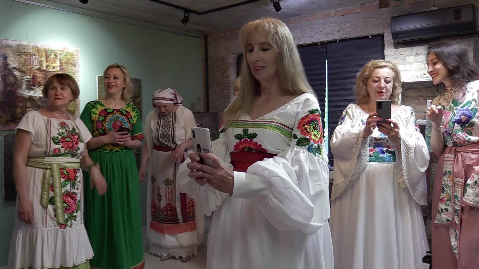 Ukrainian ethnic fashion show in Odesa, amid Russia's invasion of Ukraine