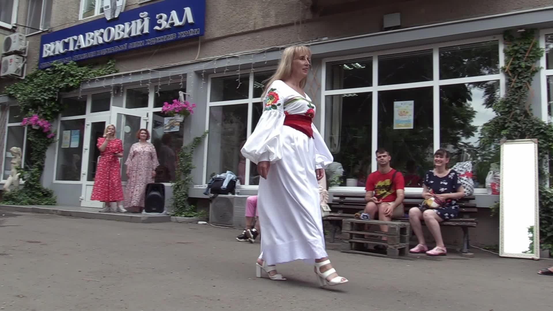 Ukrainian ethnic fashion show in Odesa, amid Russia's invasion of Ukraine