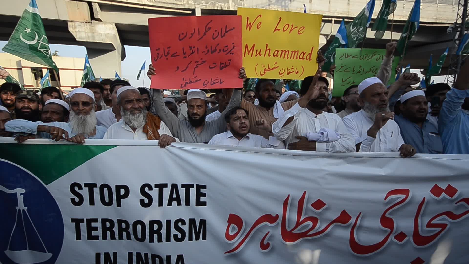 Protest against India following derogatory comments on the Prophet Muhammad
