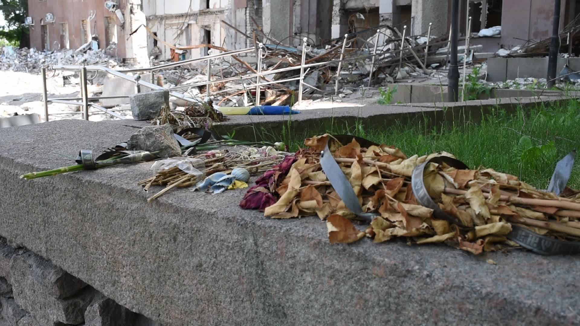 View of the local government building in Mykolayiv