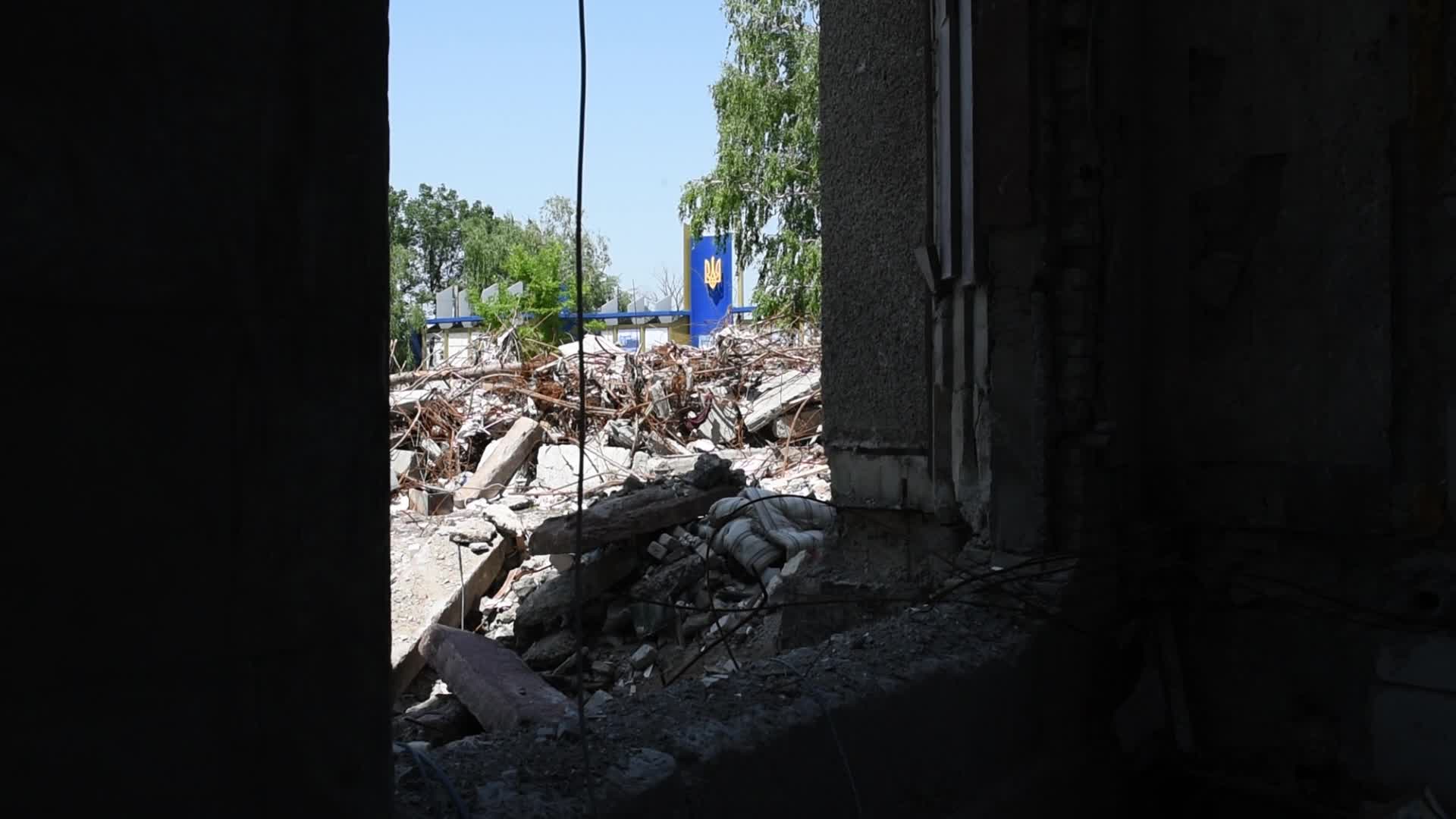 View of the local government building in Mykolayiv