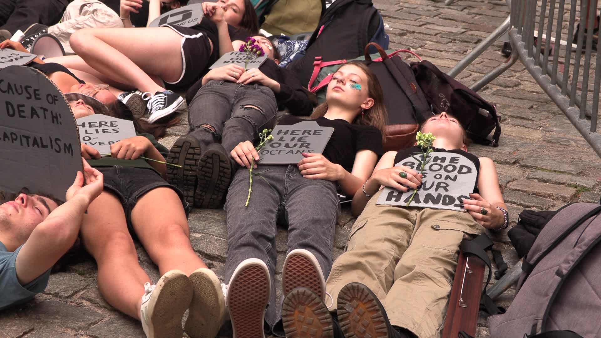 NYC: Climate Die-In Financial District