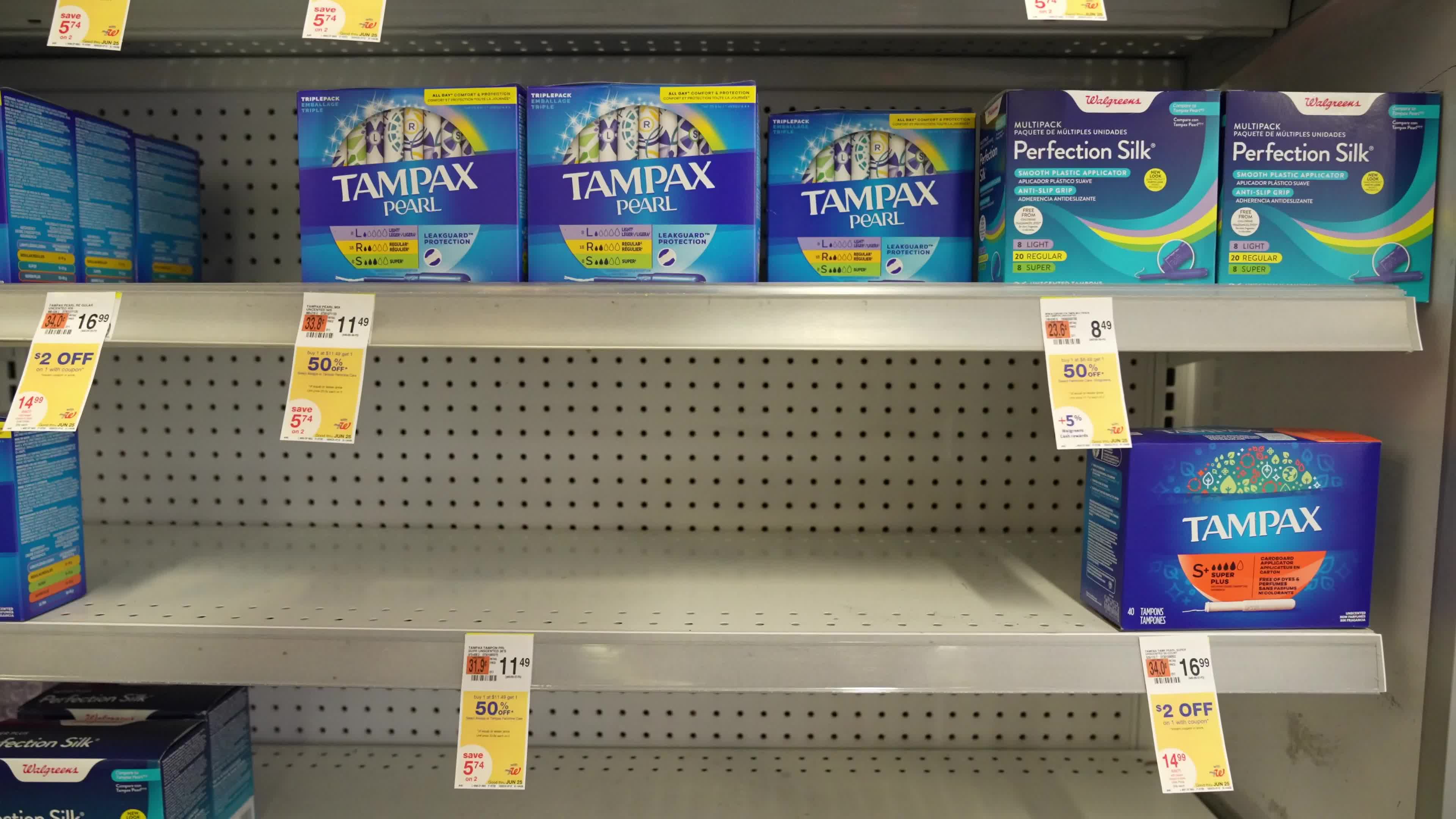 Tampons Shortage