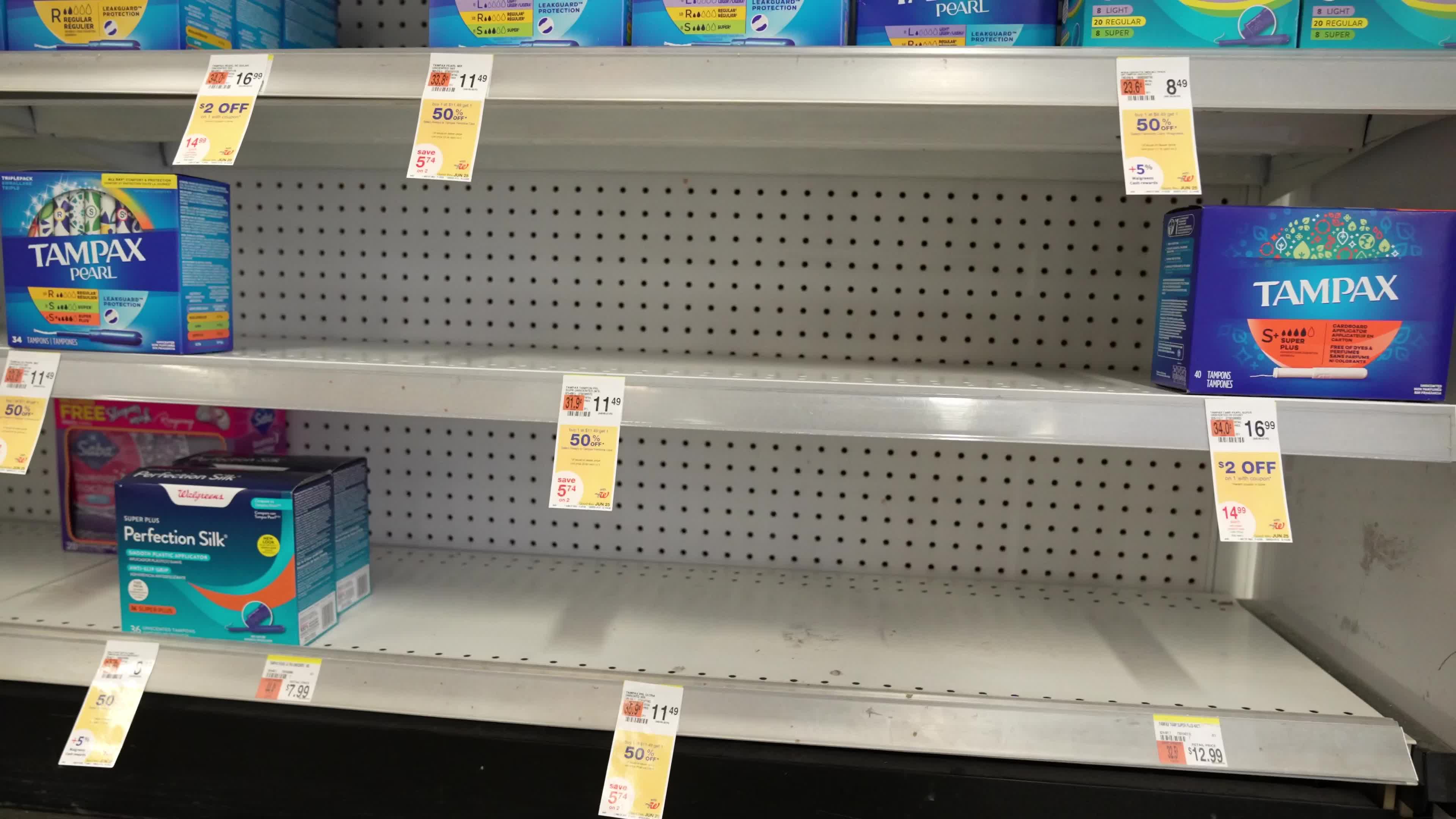 Tampons Shortage