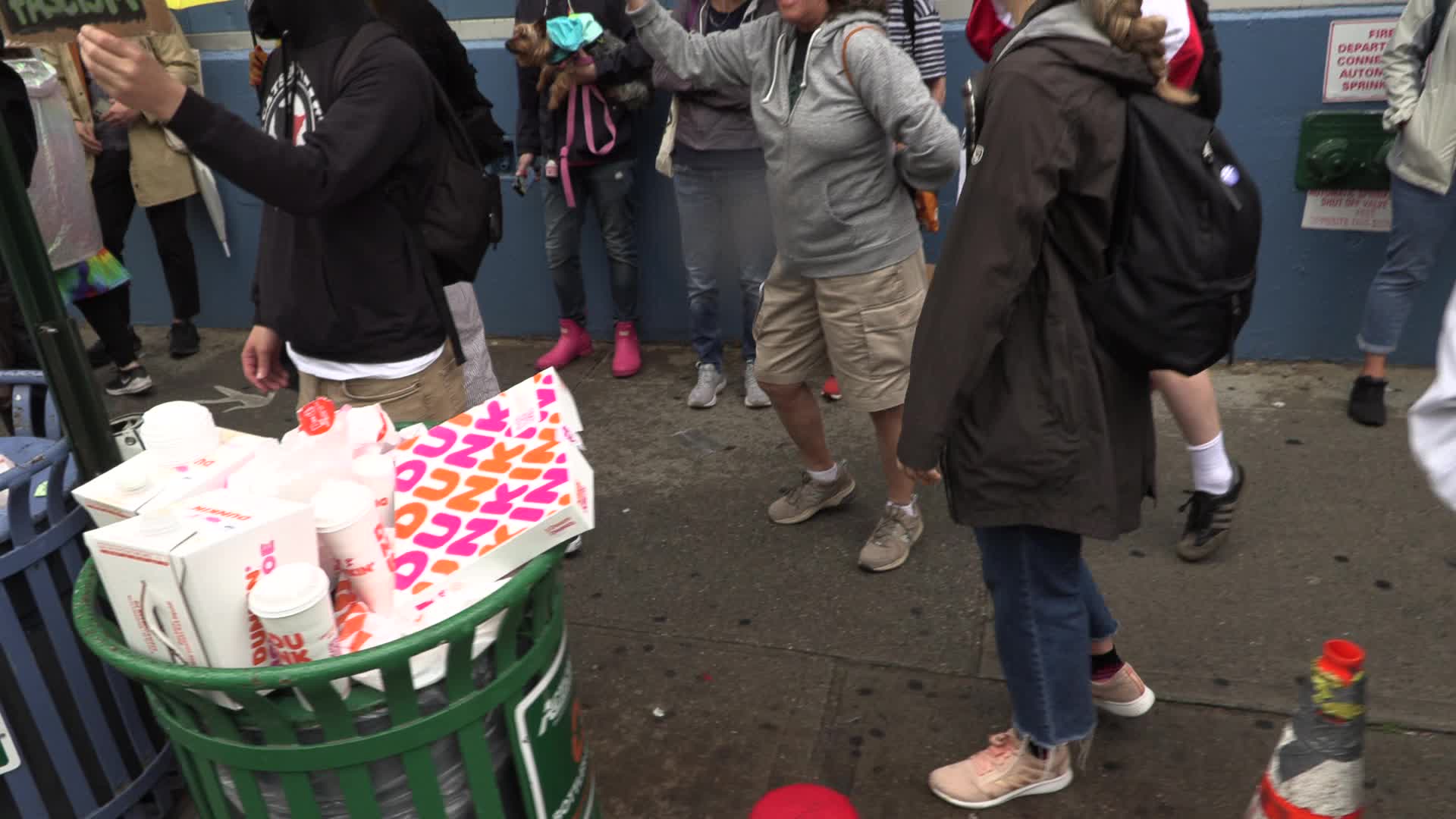 NYC: LGBTQ advocates denounces Florida Governor DeSantis at Chelsea Piers