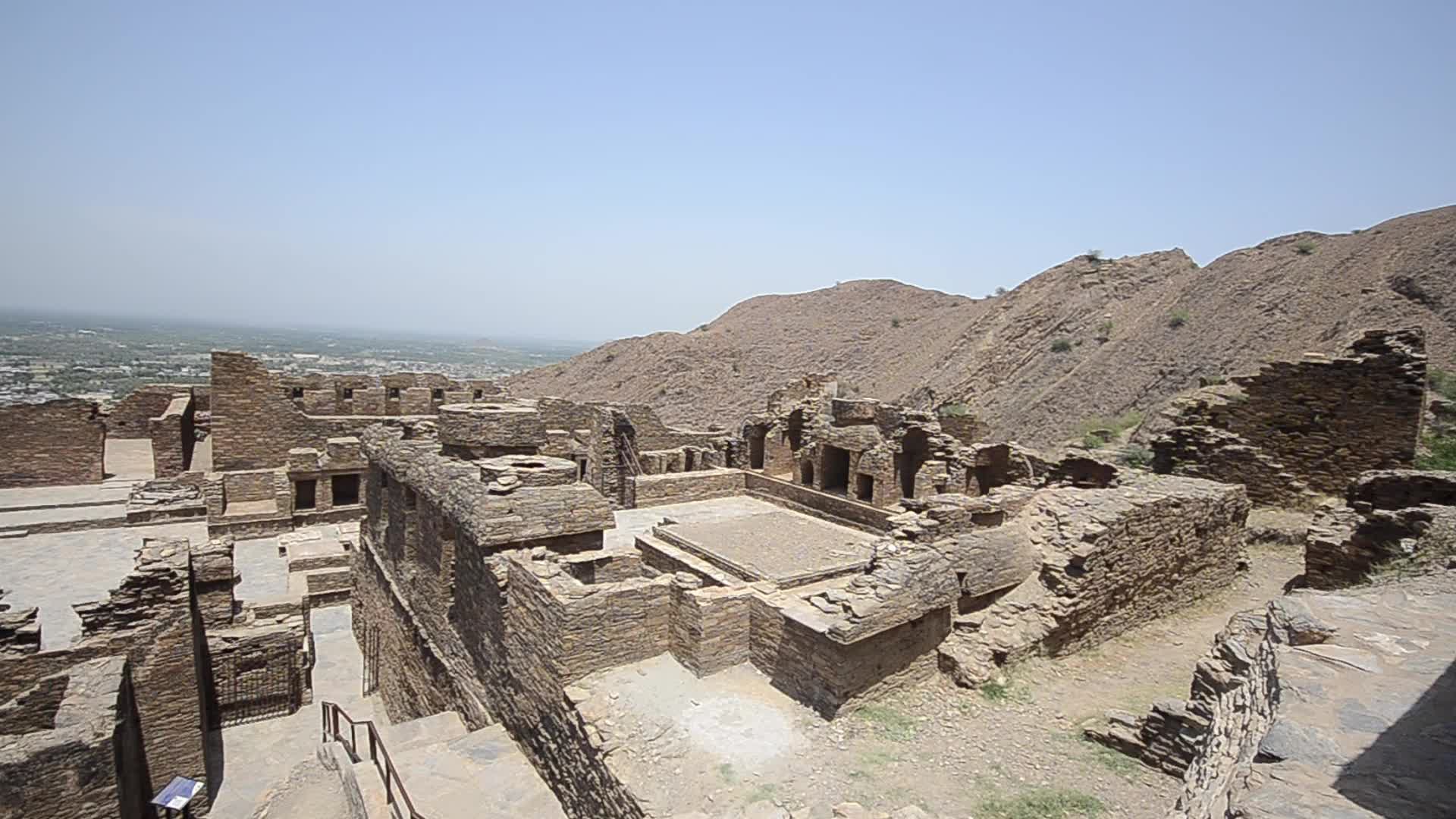 Gautama Buddha's ashes in the central stupa of Takht Bhai in Pakistan