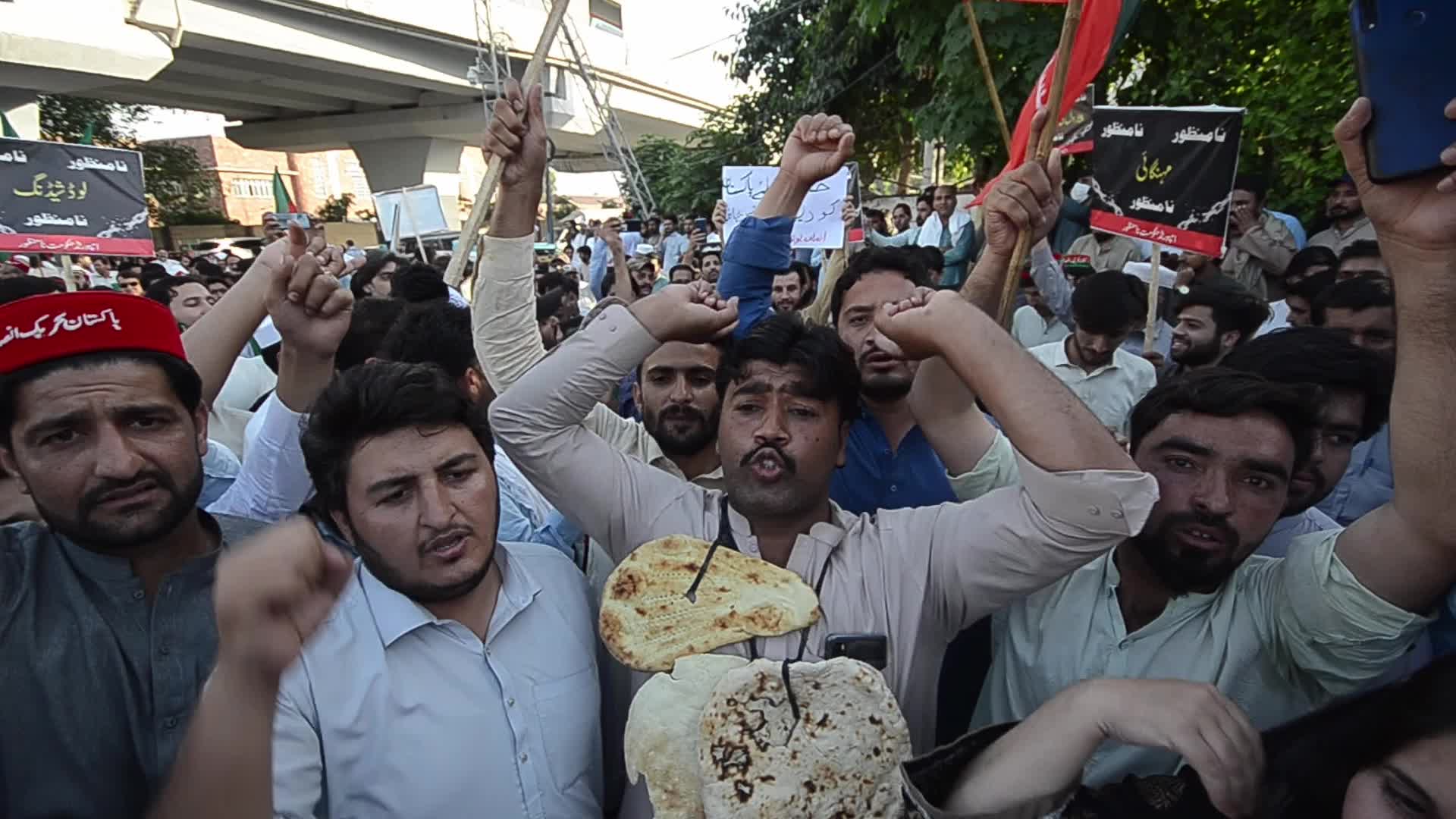 Protest against the inflation in Pakistan