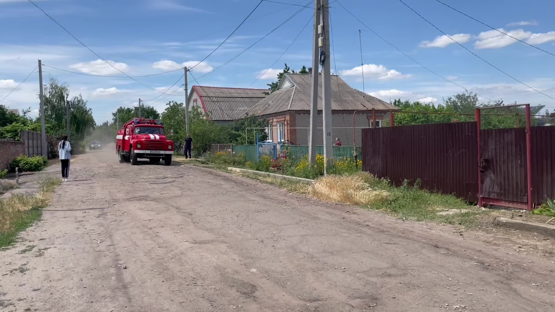 Shelling in Apostolove, Ukraine