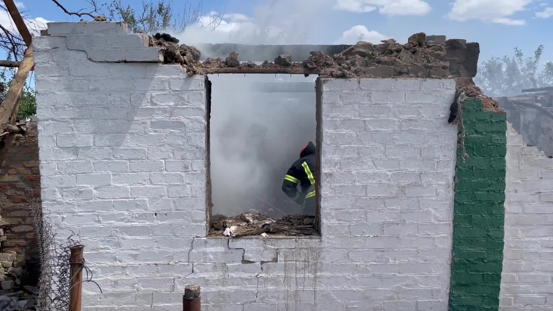 Shelling in Apostolove, Ukraine