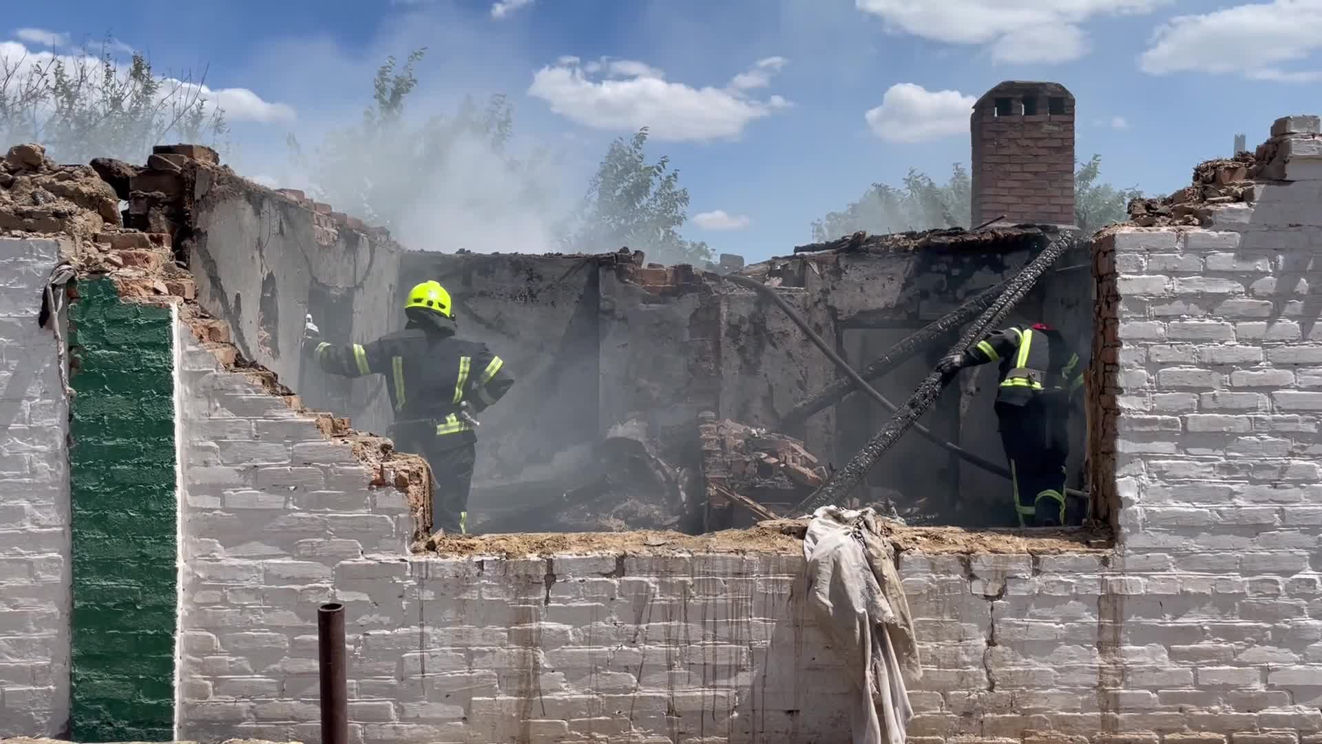 Shelling in Apostolove, Ukraine