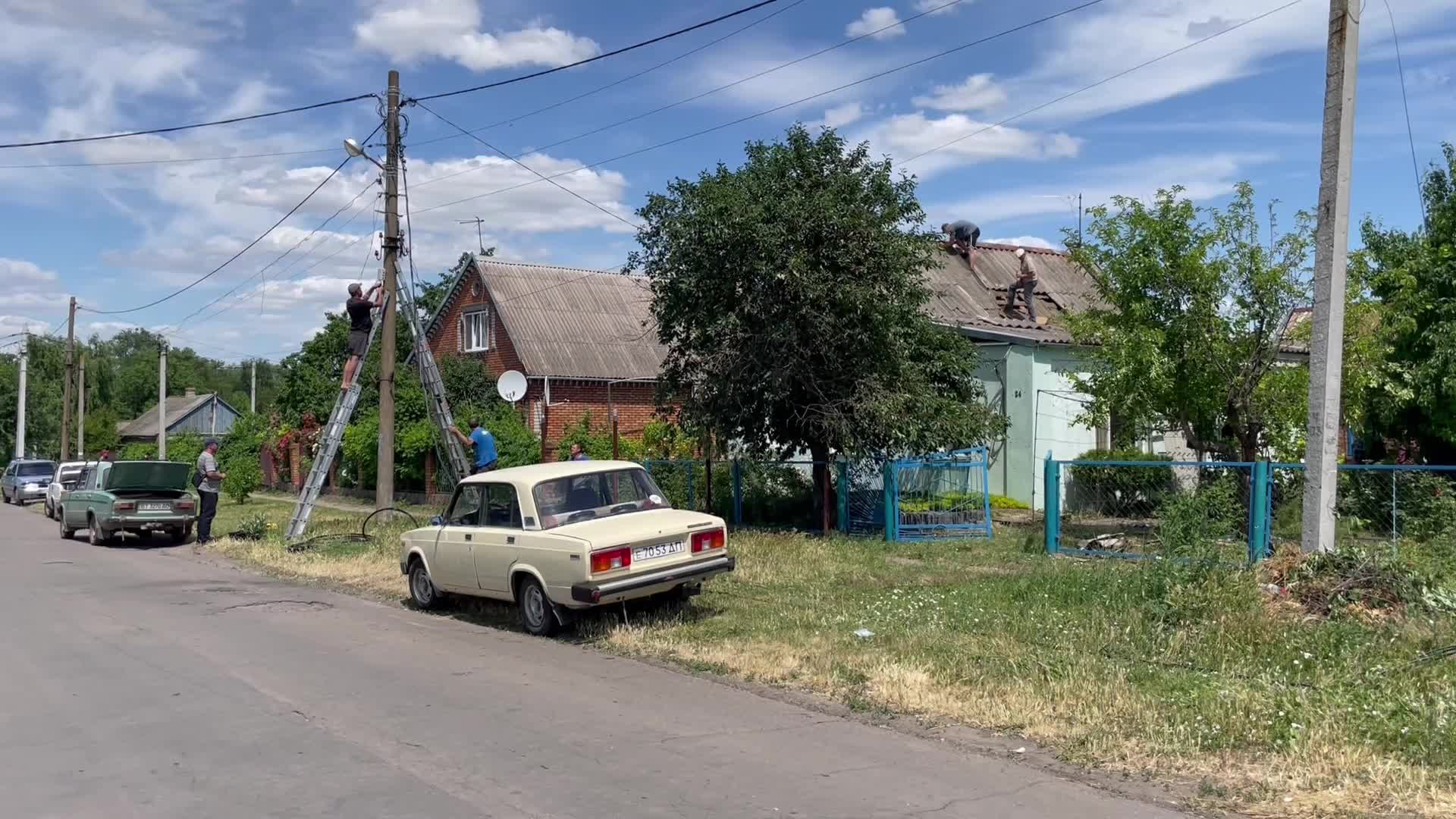Shelling in Apostolove, Ukraine