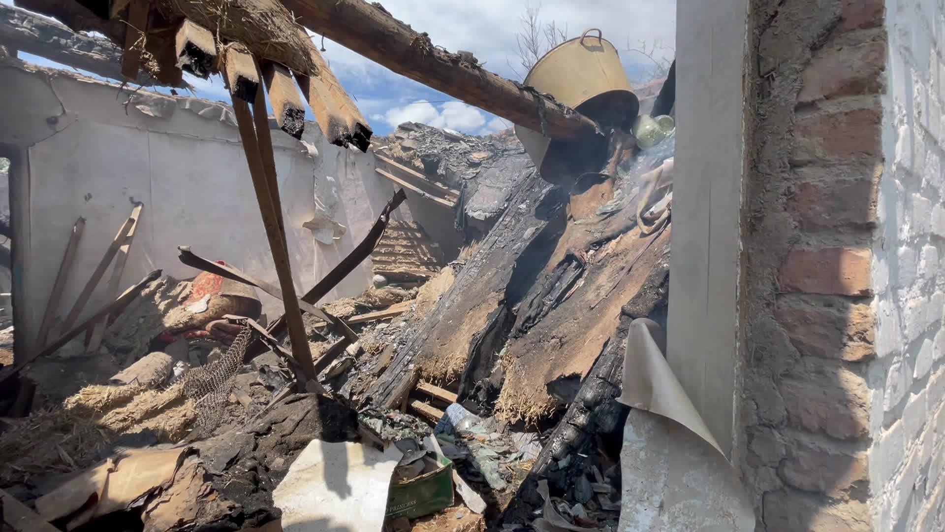 Shelling in Apostolove, Ukraine