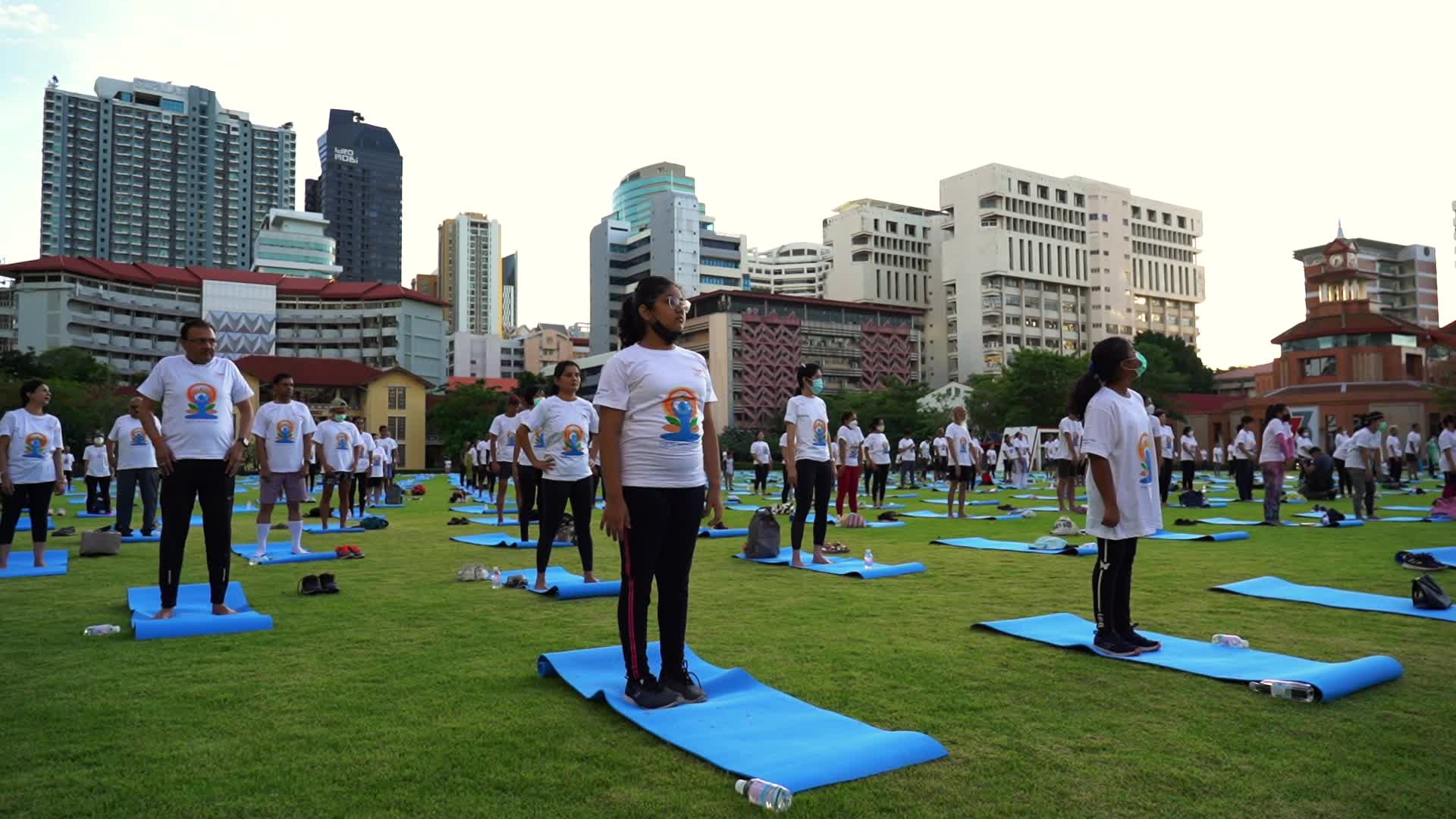 The 8th International Day of Yoga in Bangkok.
