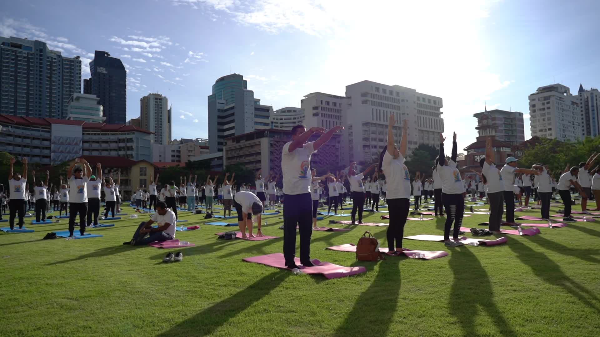 The 8th International Day of Yoga in Bangkok.