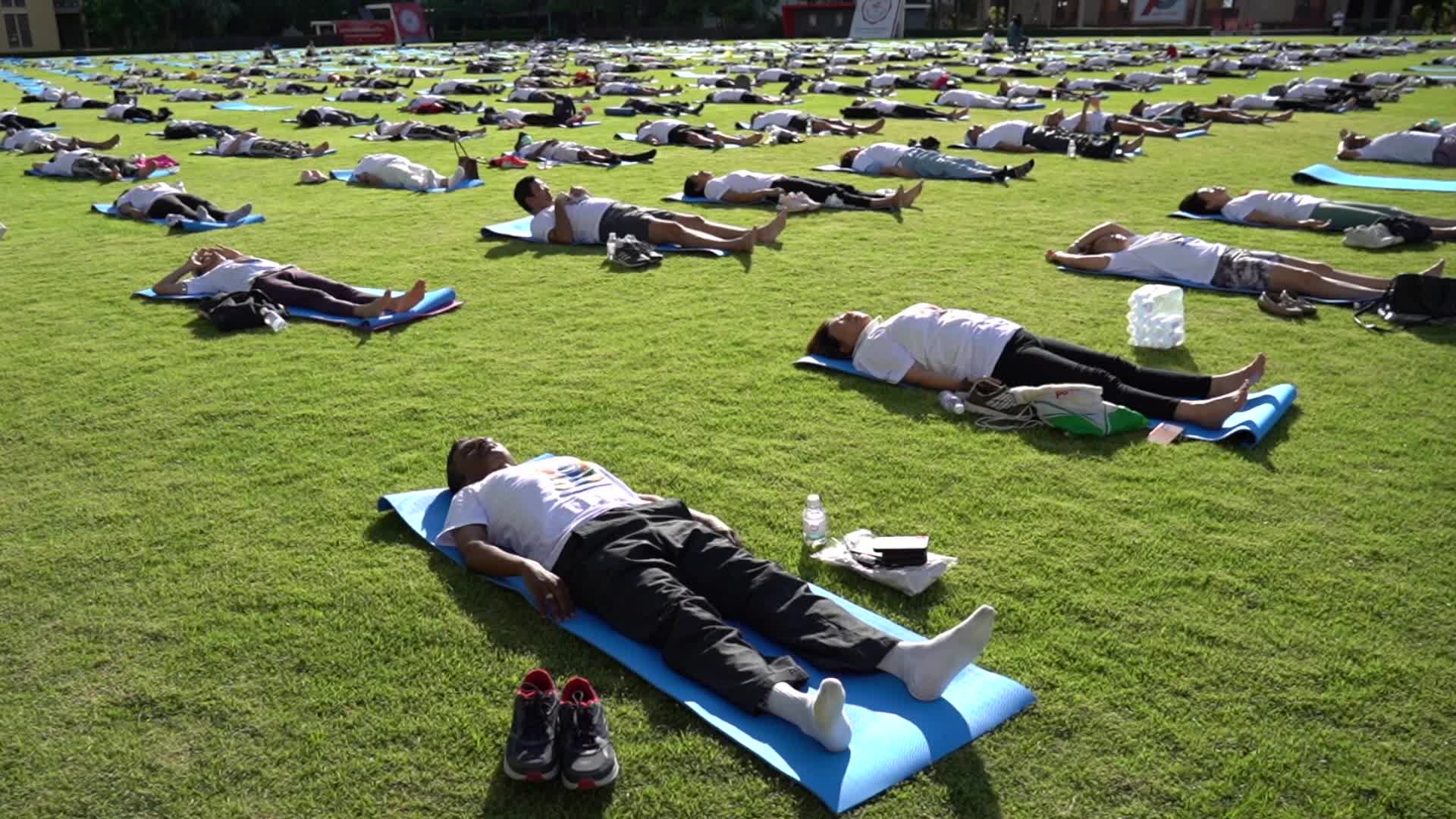 The 8th International Day of Yoga in Bangkok.