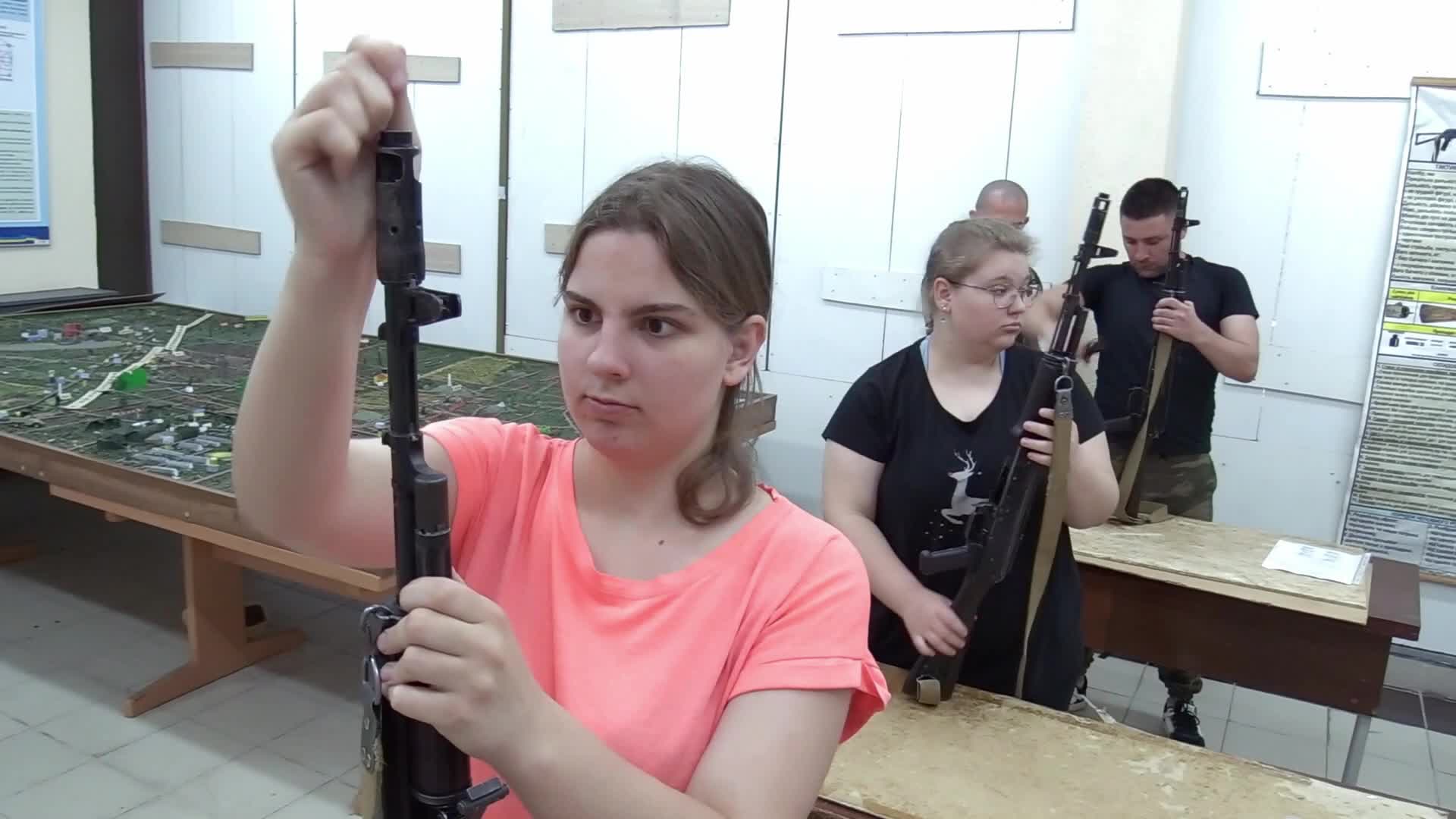 Military training for civilians in the handling of weapons, amid Russia's invasion of Ukraine, in Odesa