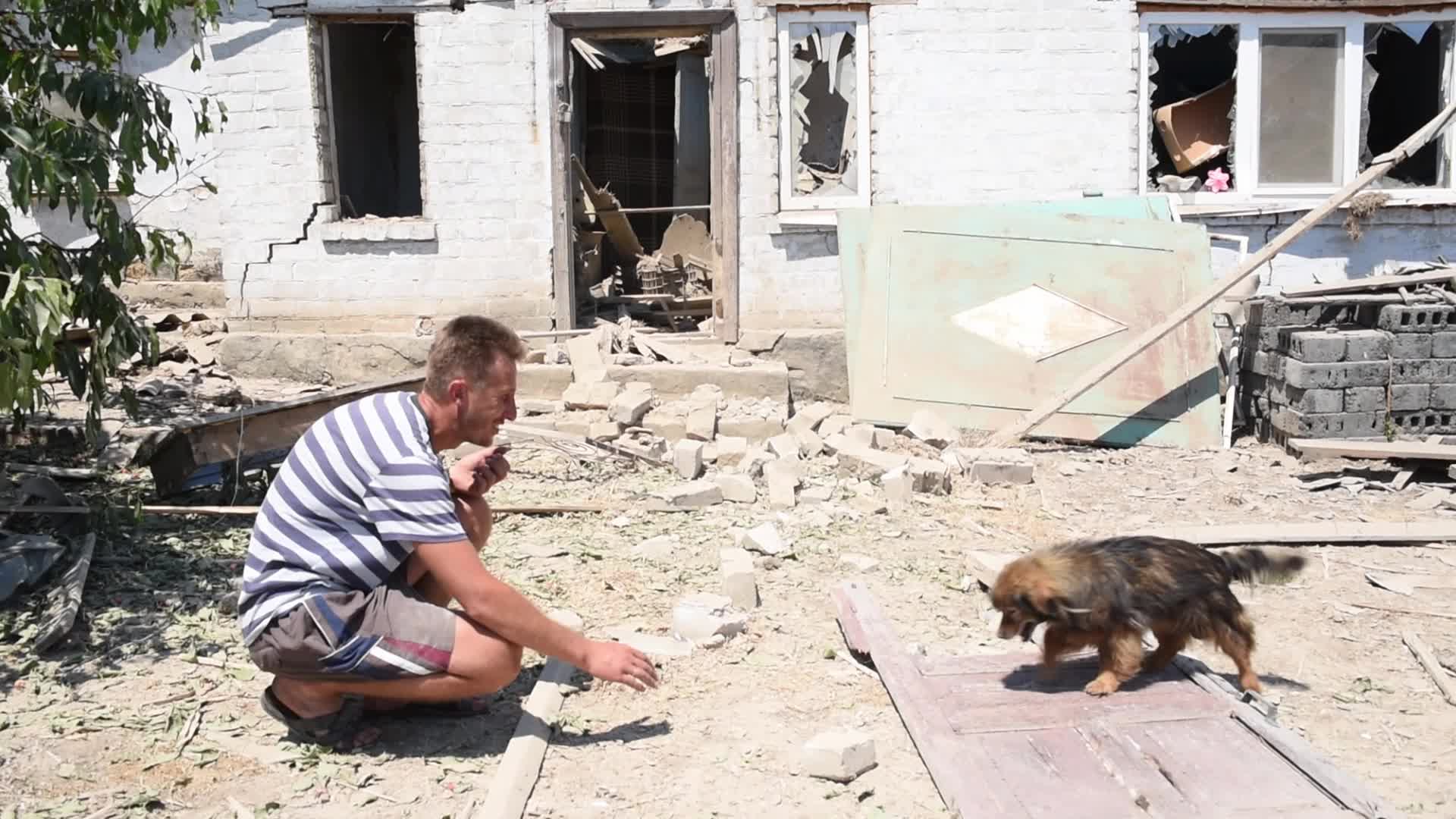 Shelling In Novovorontsovka, Ukraine