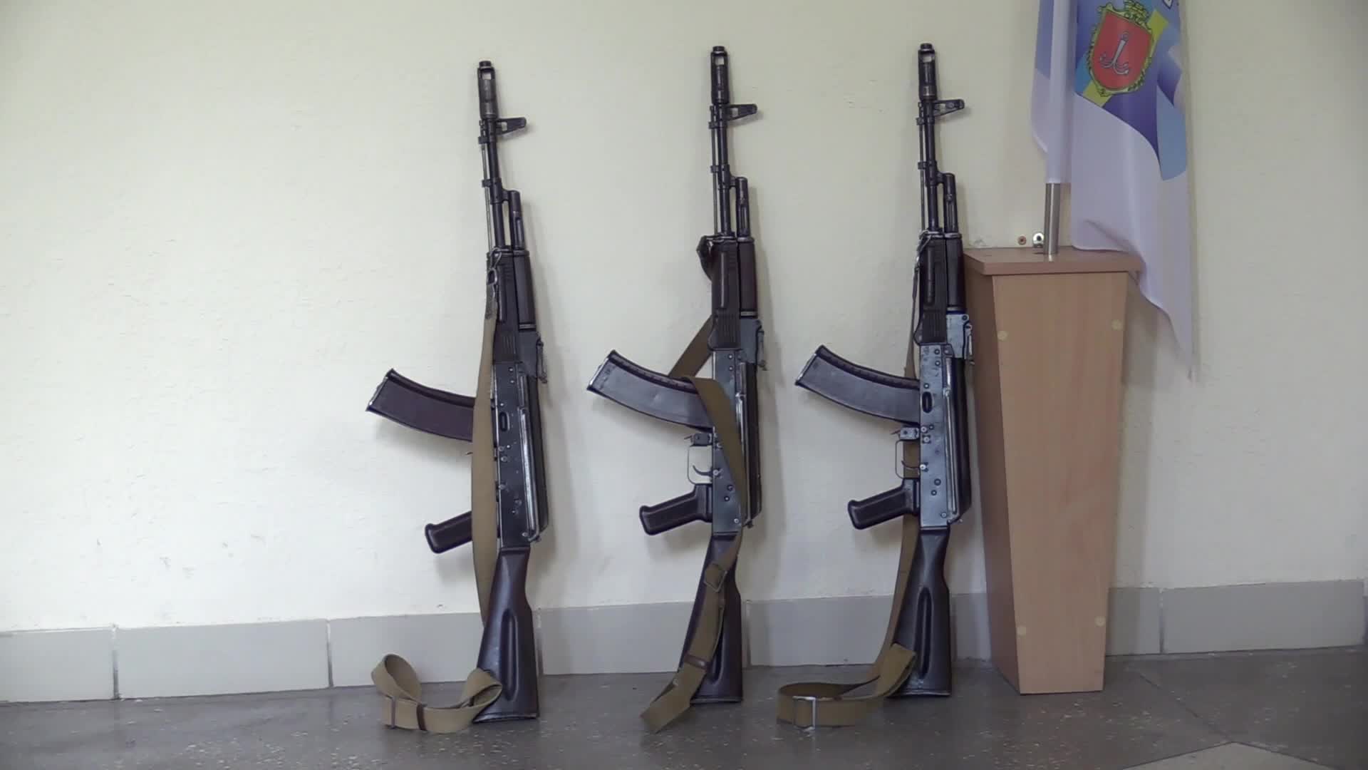 Military training for civilians in the handling of weapons, amid Russia's invasion of Ukraine, in Odesa