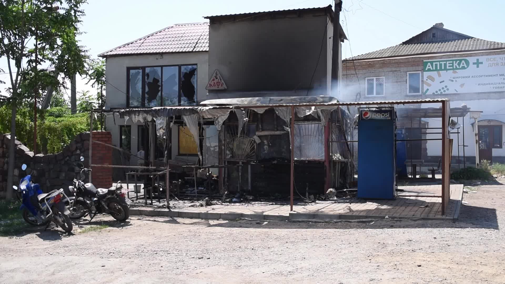 Shelling In Novovorontsovka, Ukraine
