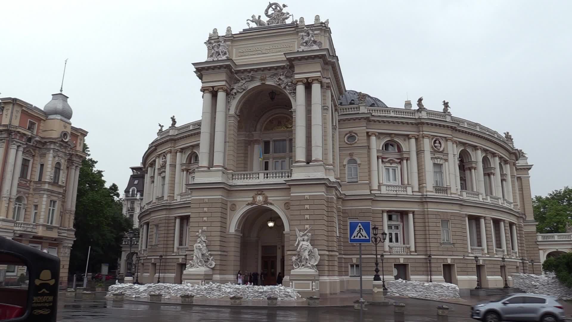 The Odesa Opera Theatre opened its doors to visitors, for the first time since the Russian invasion in Ukraine, in Odesa
