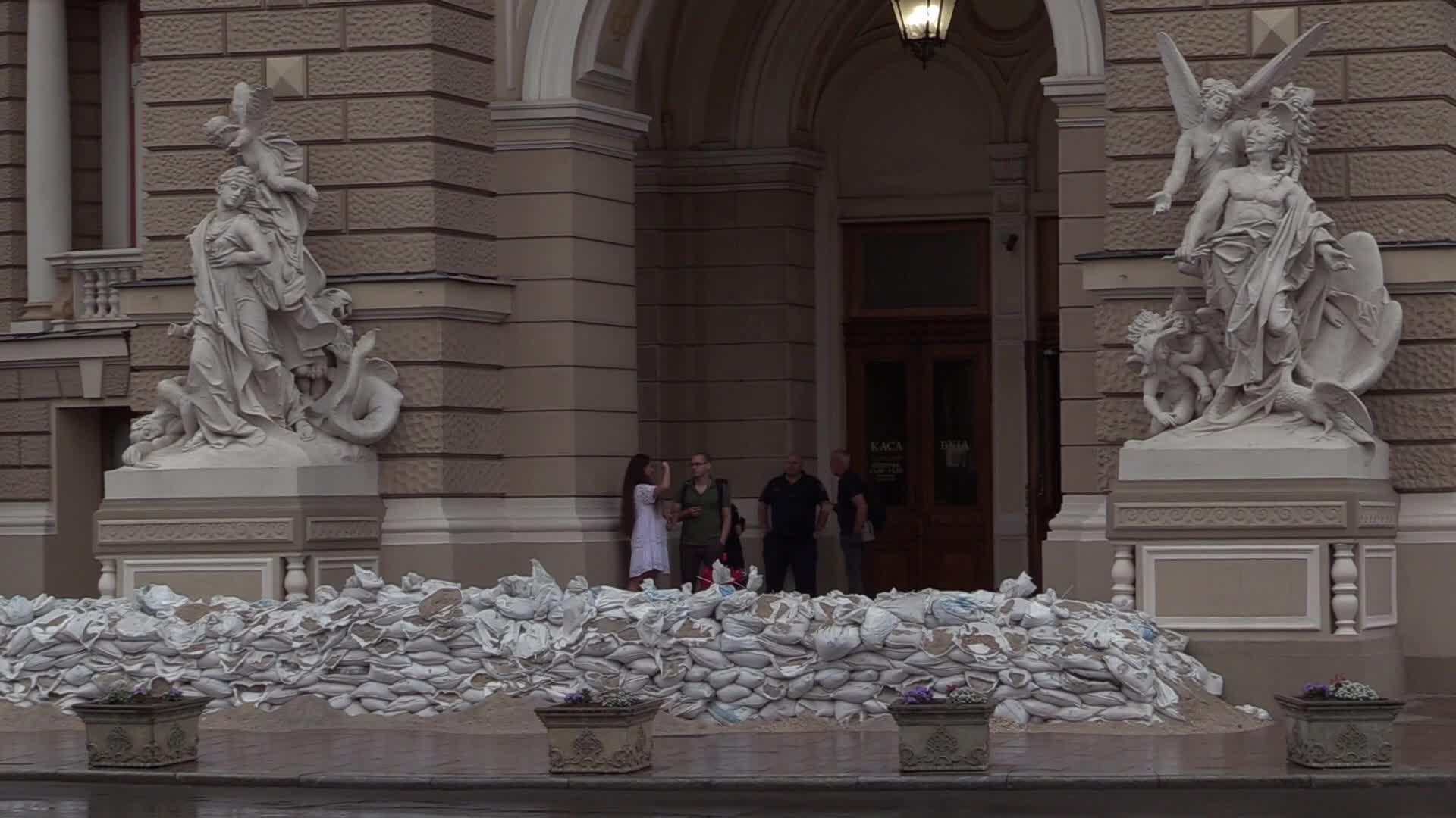 The Odesa Opera Theatre opened its doors to visitors, for the first time since the Russian invasion in Ukraine, in Odesa