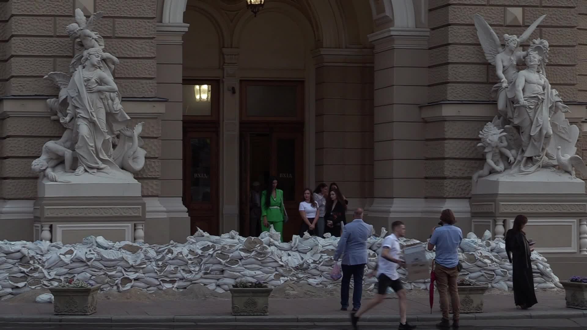 The Odesa Opera Theatre opened its doors to visitors, for the first time since the Russian invasion in Ukraine, in Odesa