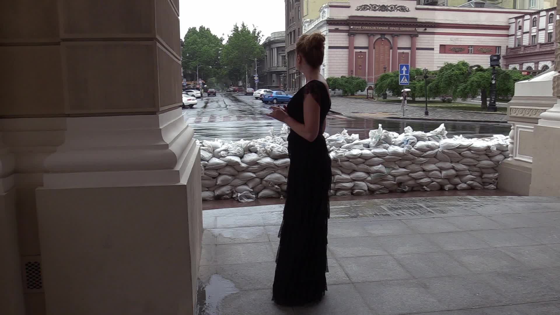 The Odesa Opera Theatre opened its doors to visitors, for the first time since the Russian invasion in Ukraine, in Odesa