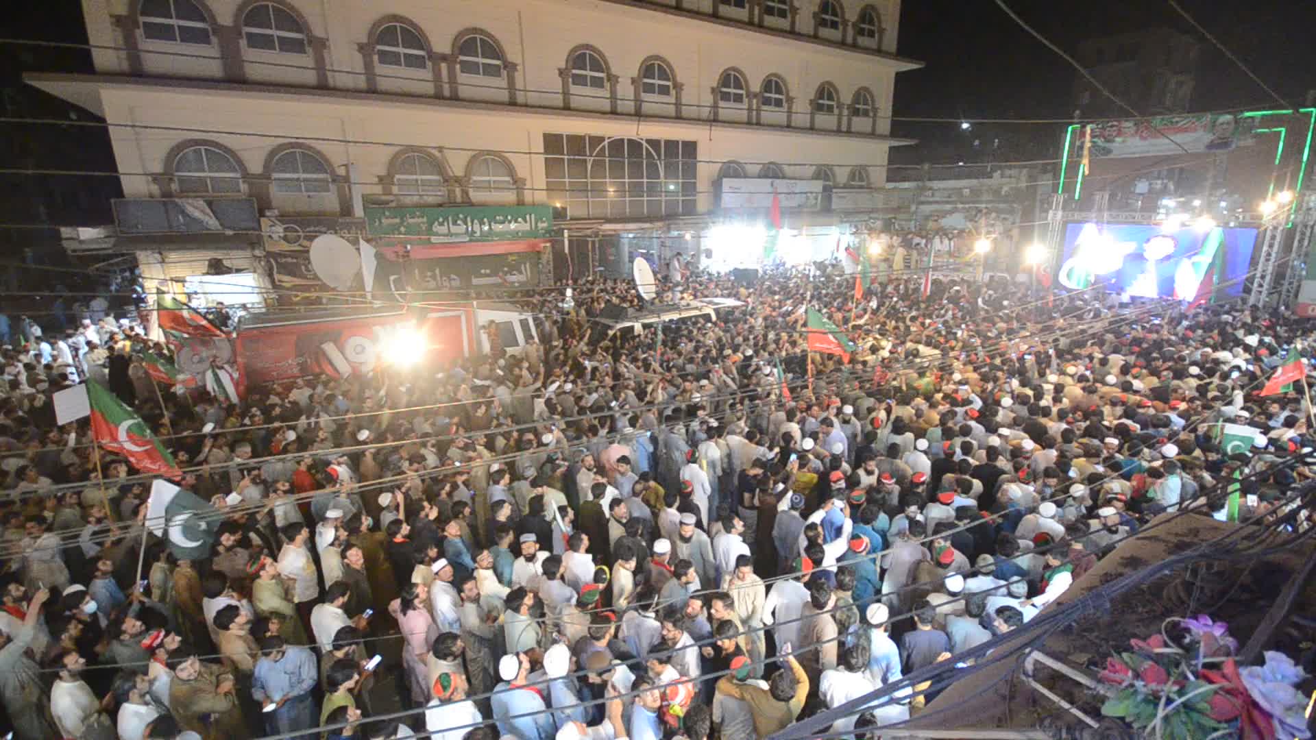 Tehreek-e-Insaf (PTI) party work protest in Peshawar
