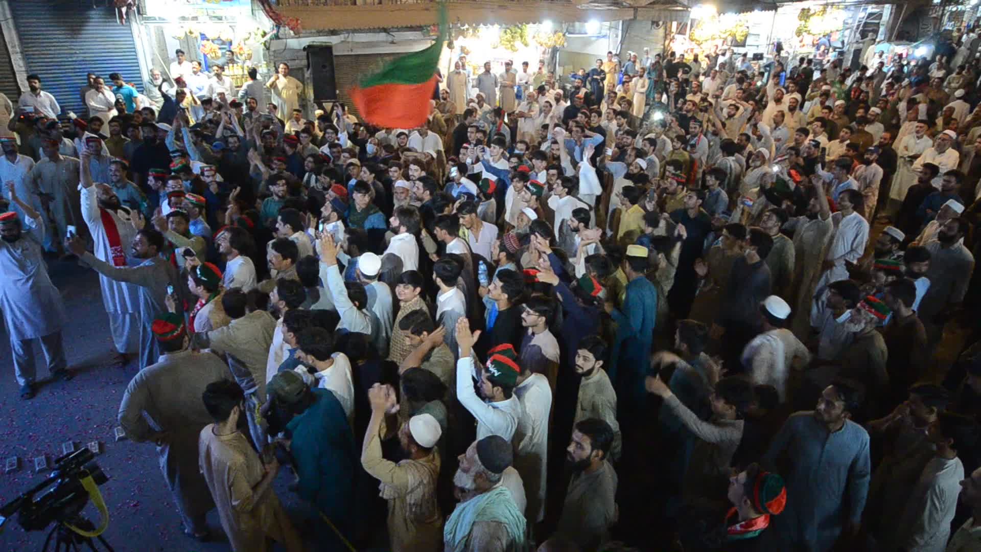 Tehreek-e-Insaf (PTI) party work protest in Peshawar

