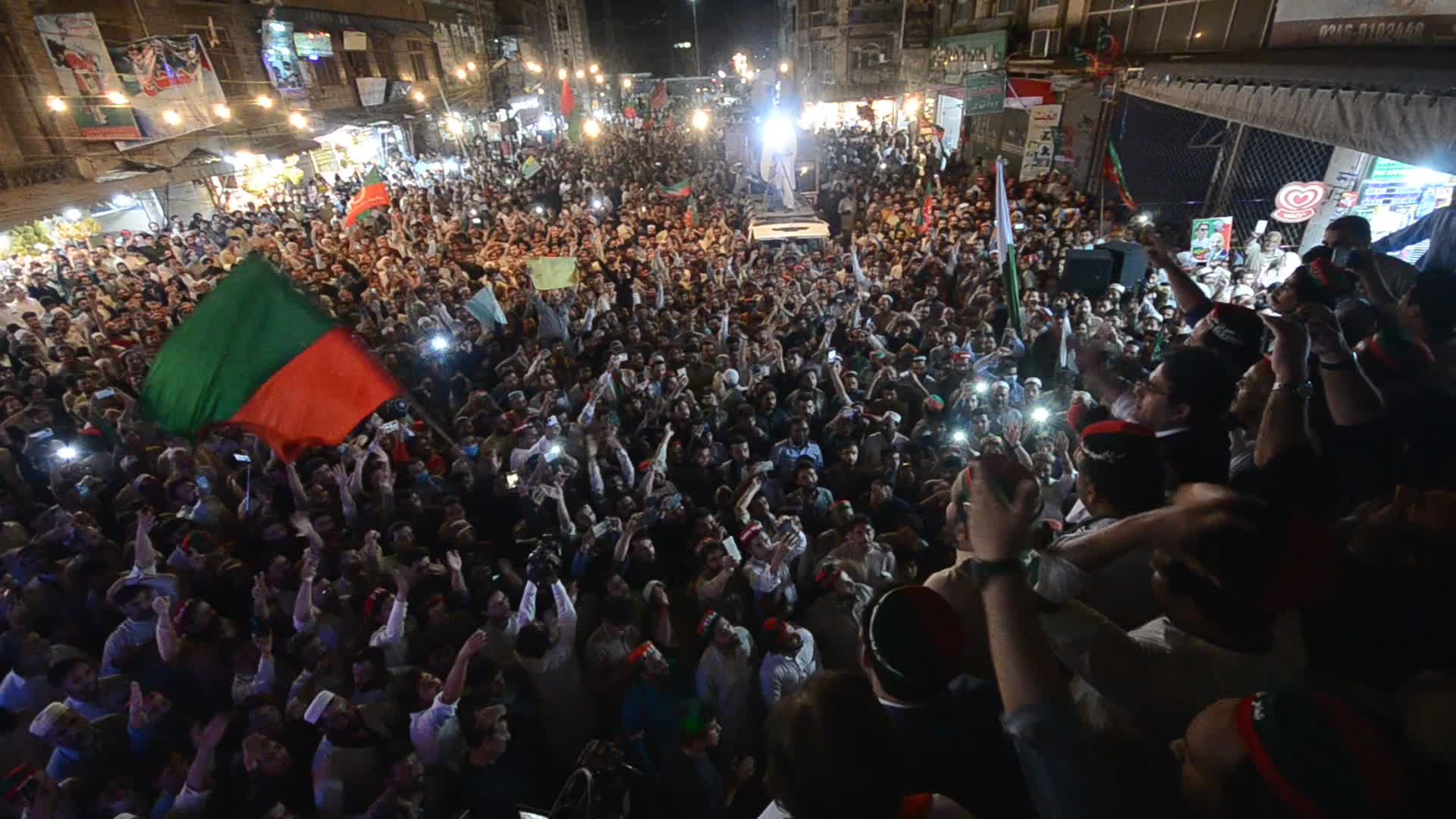 Tehreek-e-Insaf (PTI) party work protest in Peshawar
