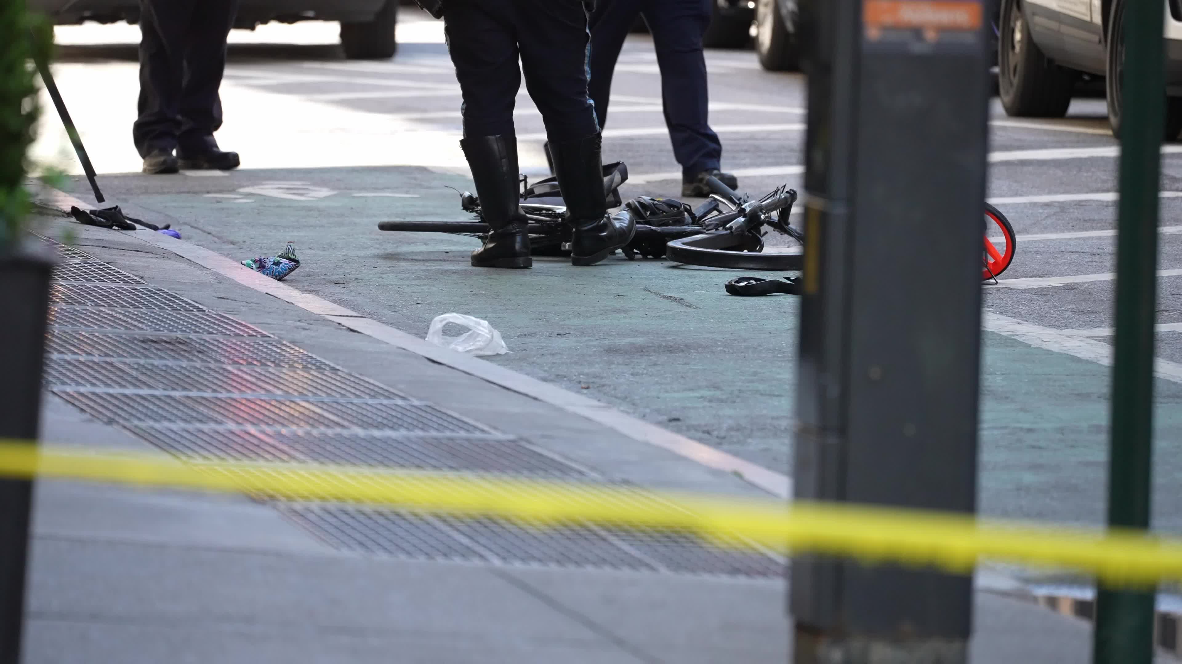 6 people hospitalized after taxi jumps curb in New York City, NYPD says