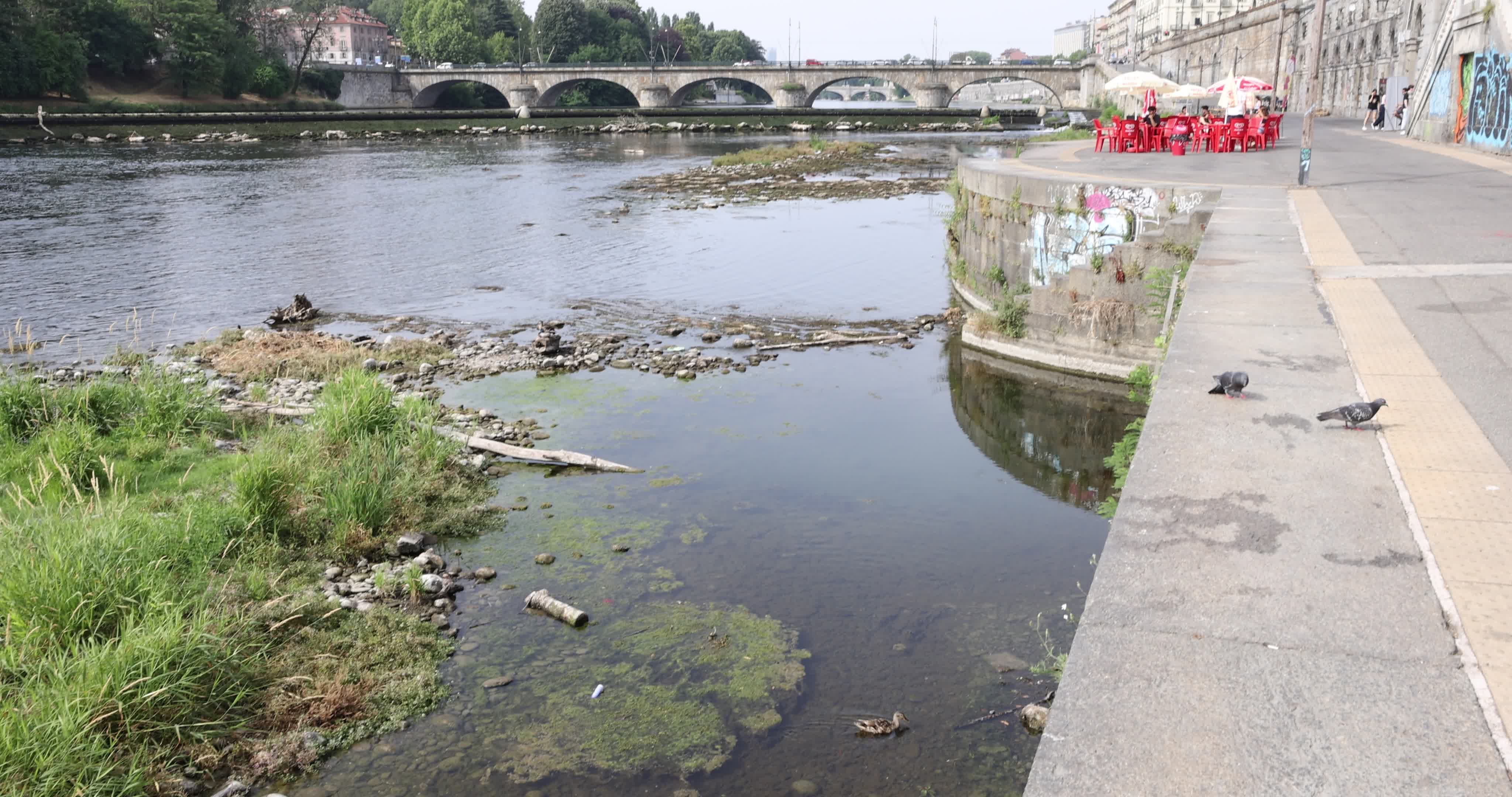 Drought In Northern Italy: The Aridity Of The Po River.
