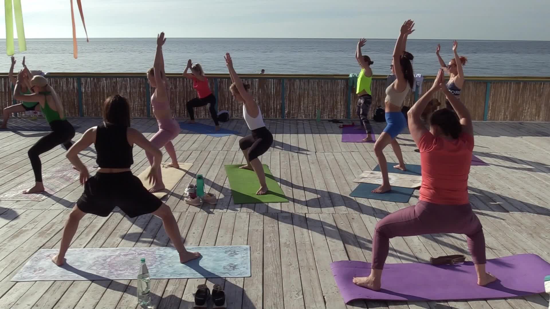 International Yoga Day, amid Russia's invasion of Ukraine, in Odesa