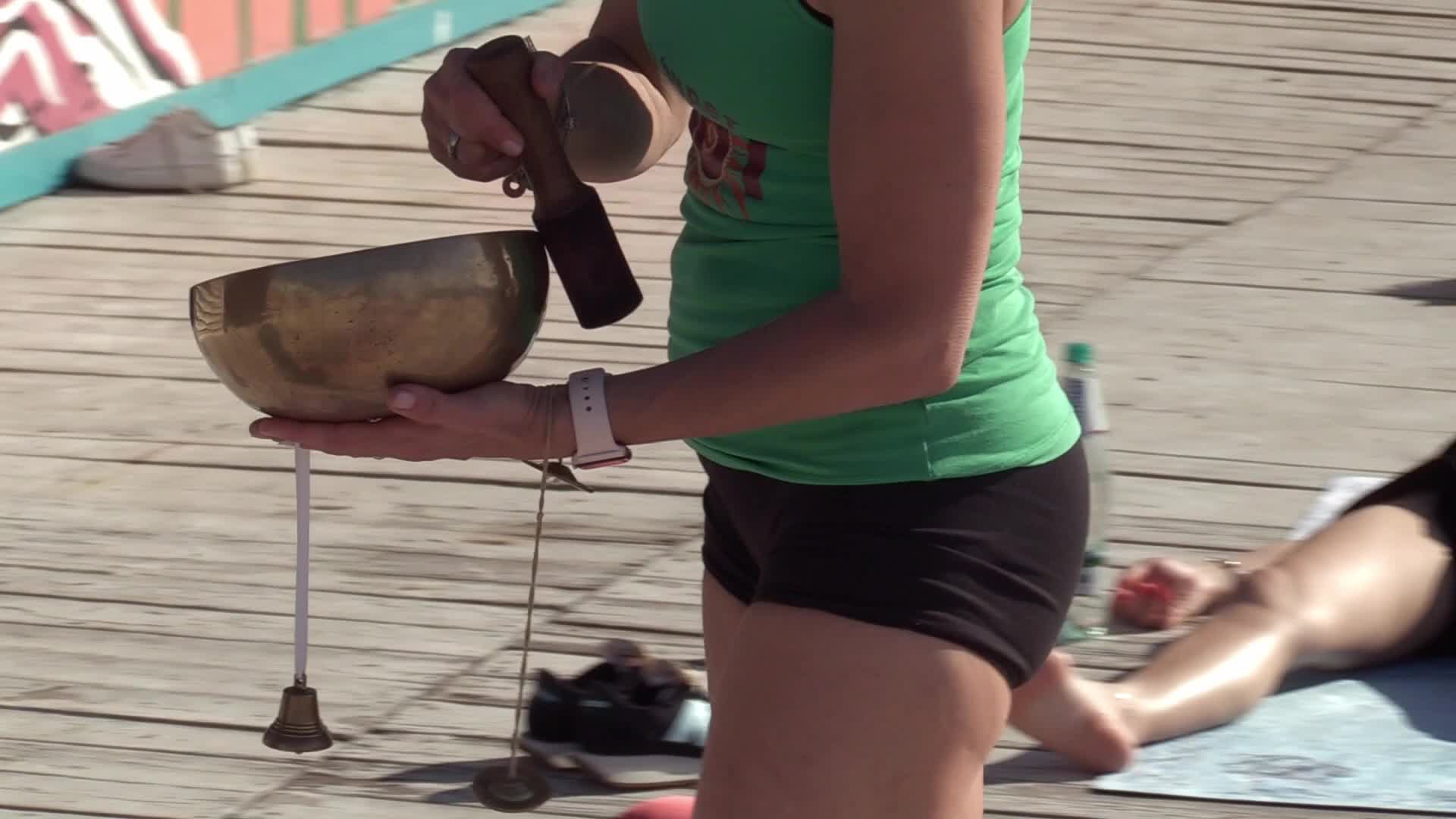 International Yoga Day, amid Russia's invasion of Ukraine, in Odesa