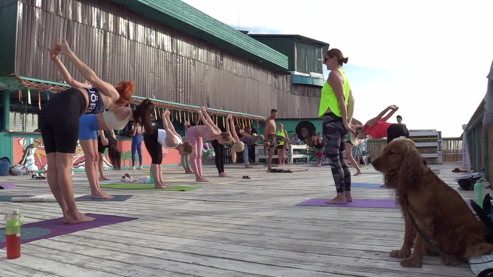 International Yoga Day, amid Russia's invasion of Ukraine, in Odesa