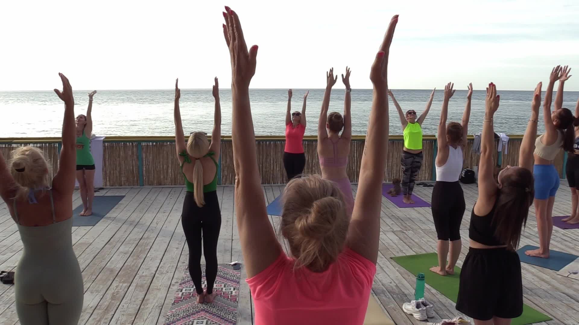 International Yoga Day, amid Russia's invasion of Ukraine, in Odesa