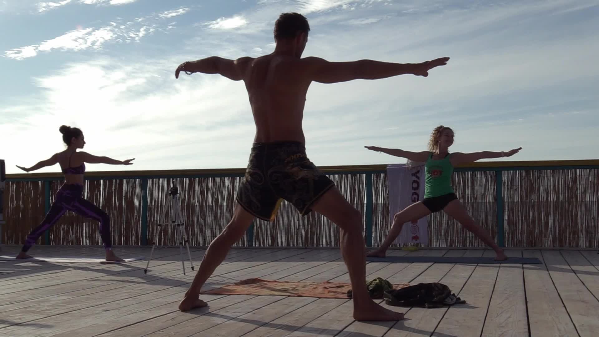 International Yoga Day, amid Russia's invasion of Ukraine, in Odesa