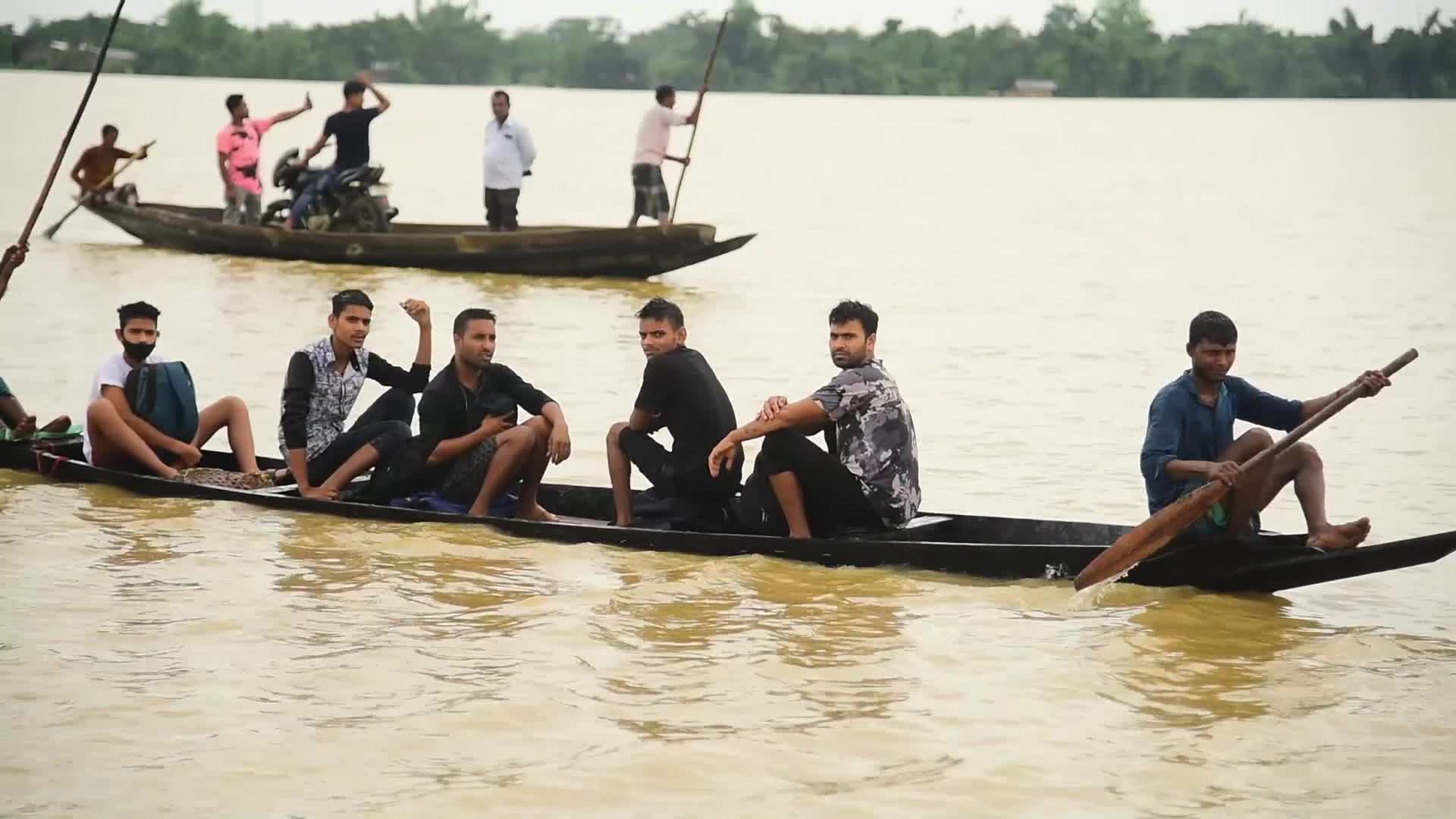 Indian army launches flood relief operations in Assam, India