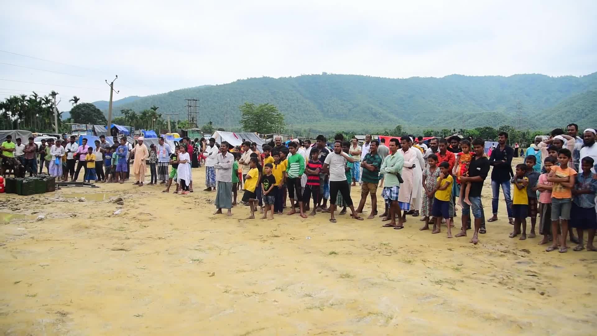 Indian army launches flood relief operations in Assam, India