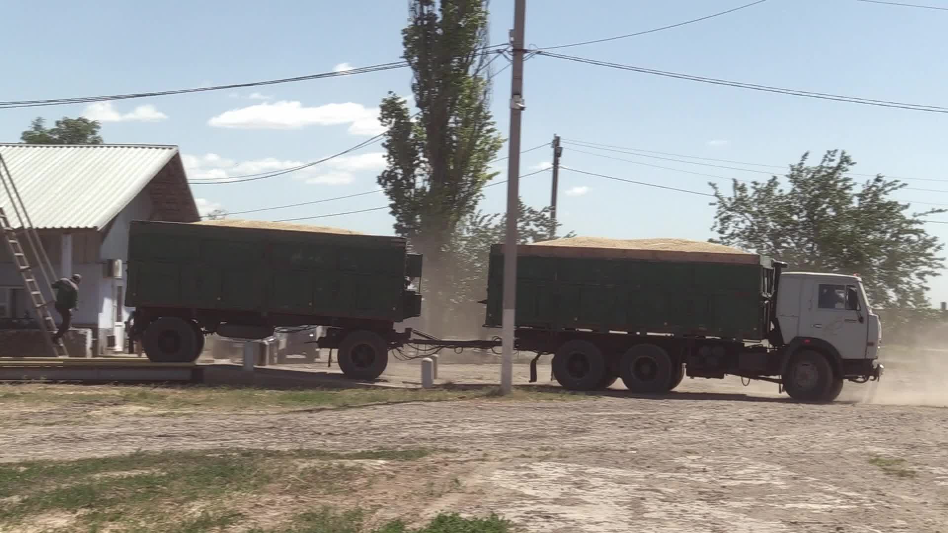 Grain storage after harvesting in Odesa region, amid Russia's invasion of Ukraine
