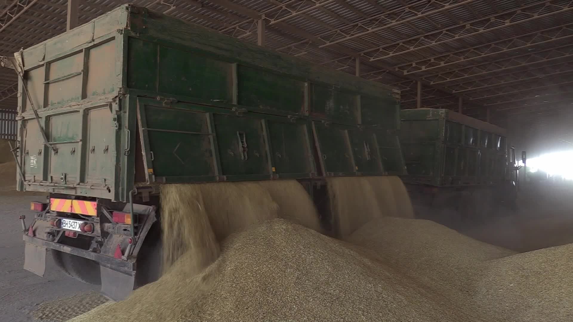Grain storage after harvesting in Odesa region, amid Russia's invasion of Ukraine