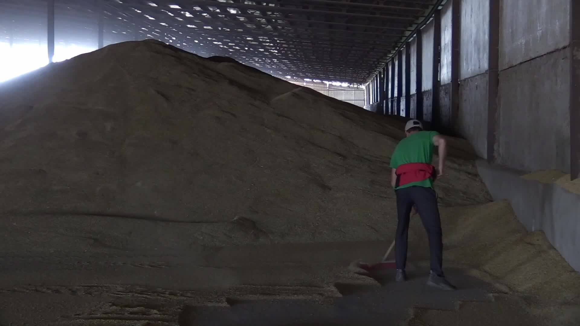 Grain storage after harvesting in Odesa region, amid Russia's invasion of Ukraine