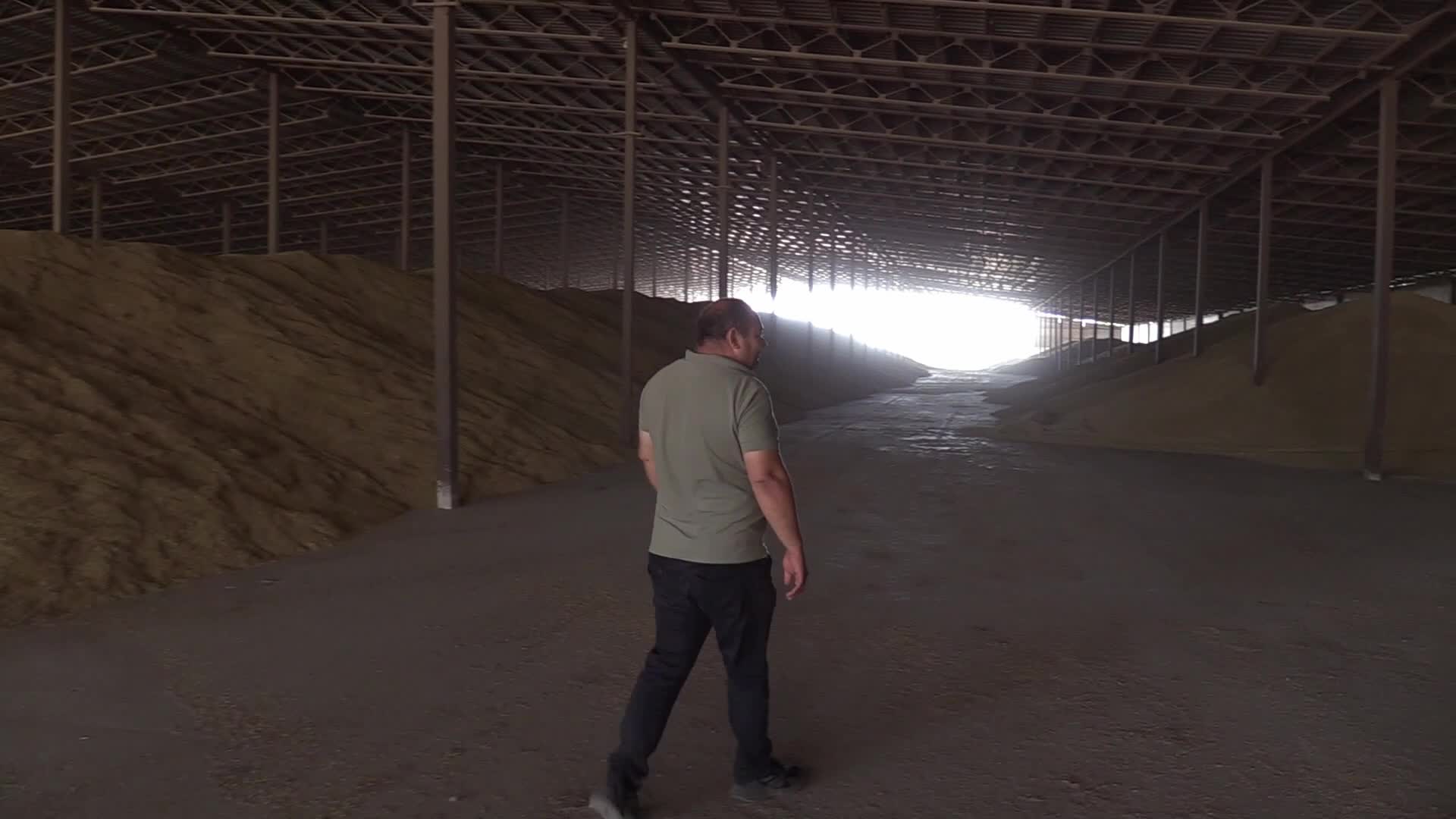 Grain storage after harvesting in Odesa region, amid Russia's invasion of Ukraine