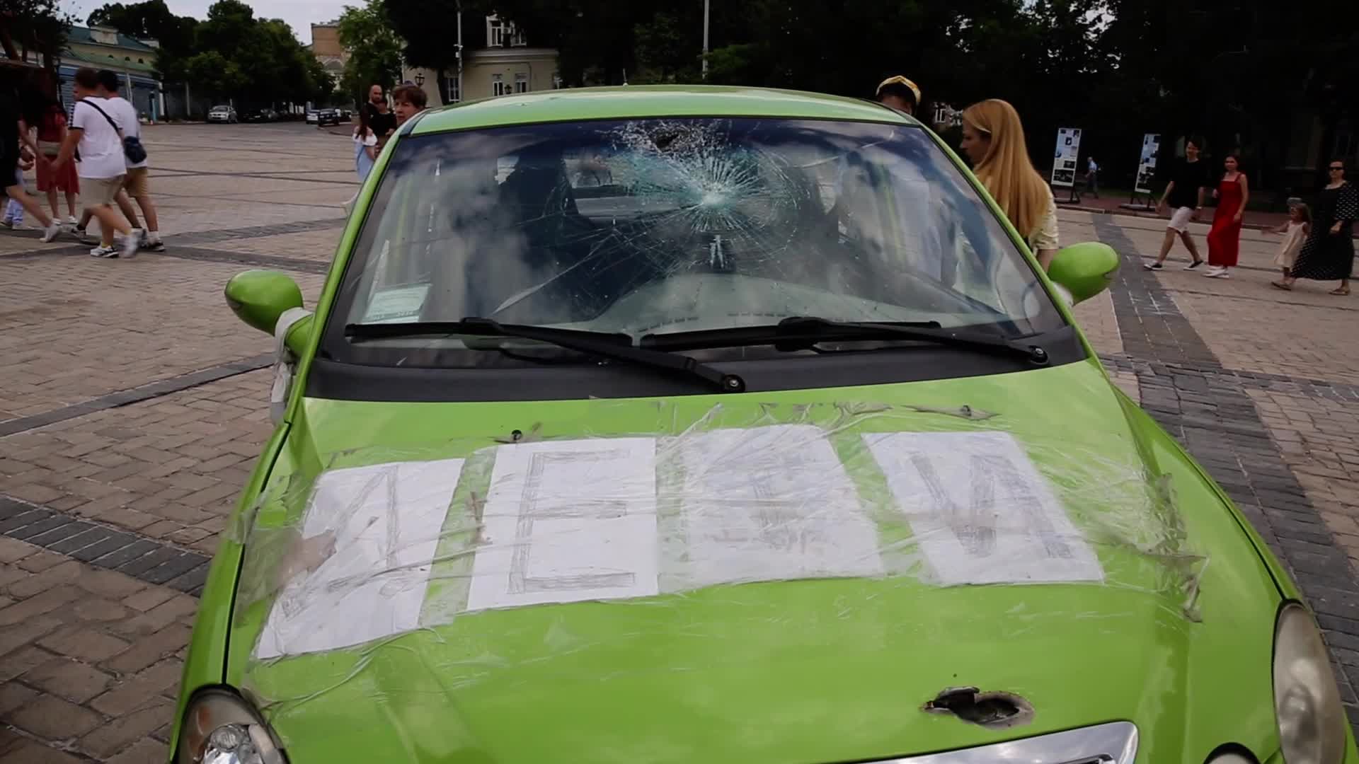 An Exhibition of Burned Russian Army Vehicles in Kyiv