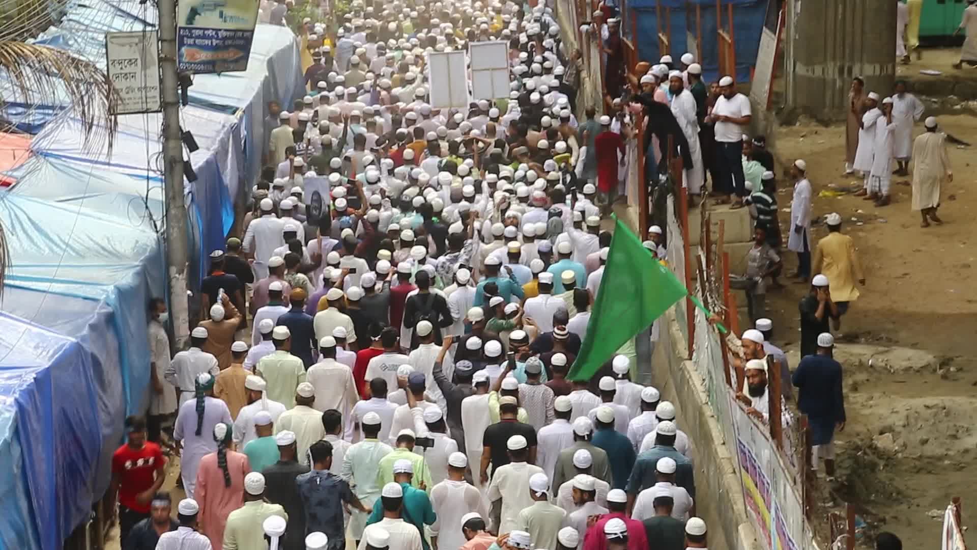 Protest against blasphemous comments on Prophet Mohammed in Dhaka