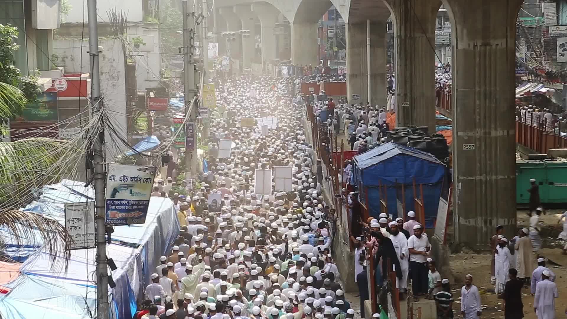 Protest against blasphemous comments on Prophet Mohammed in Dhaka