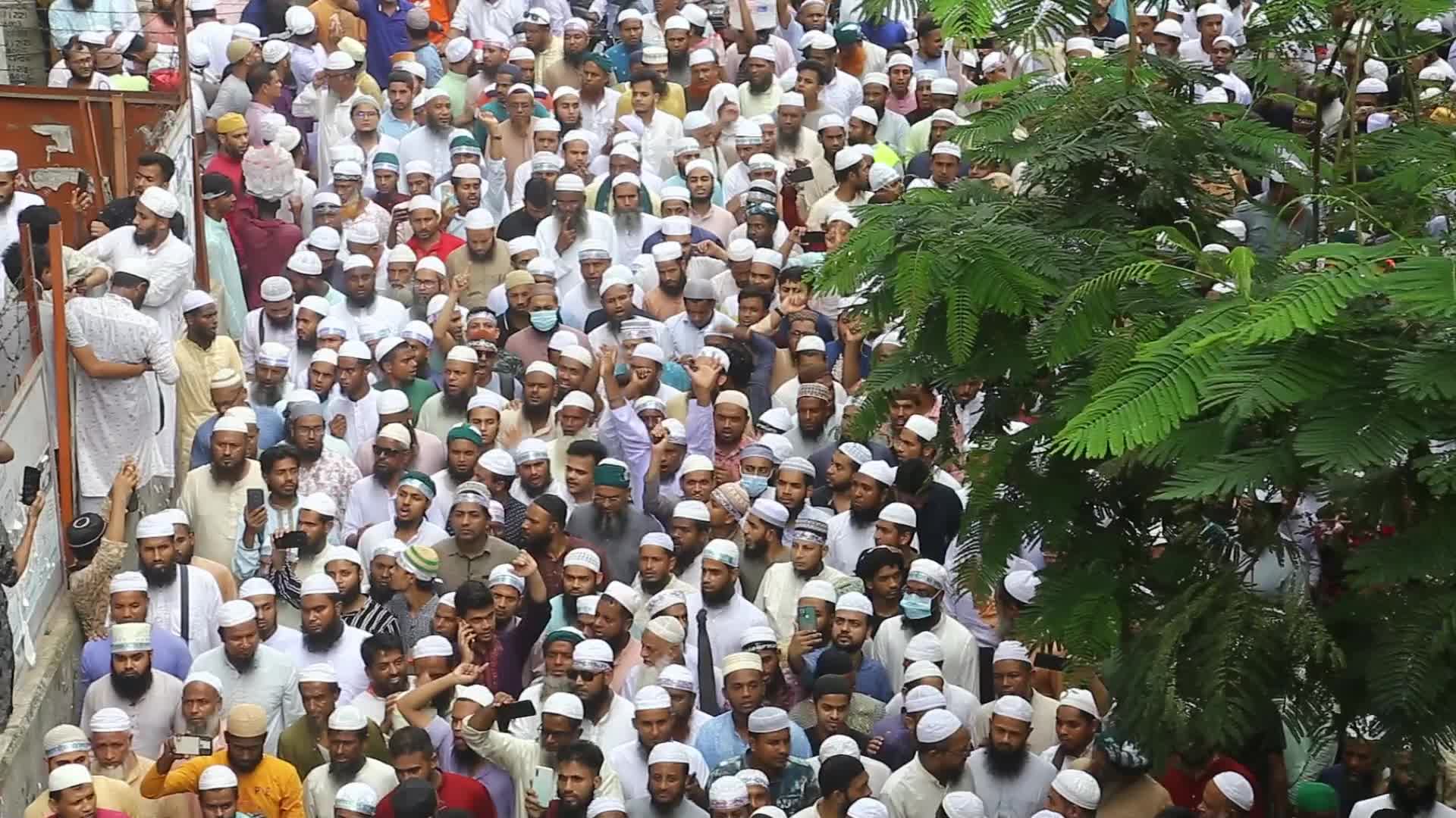 Protest against blasphemous comments on Prophet Mohammed in Dhaka