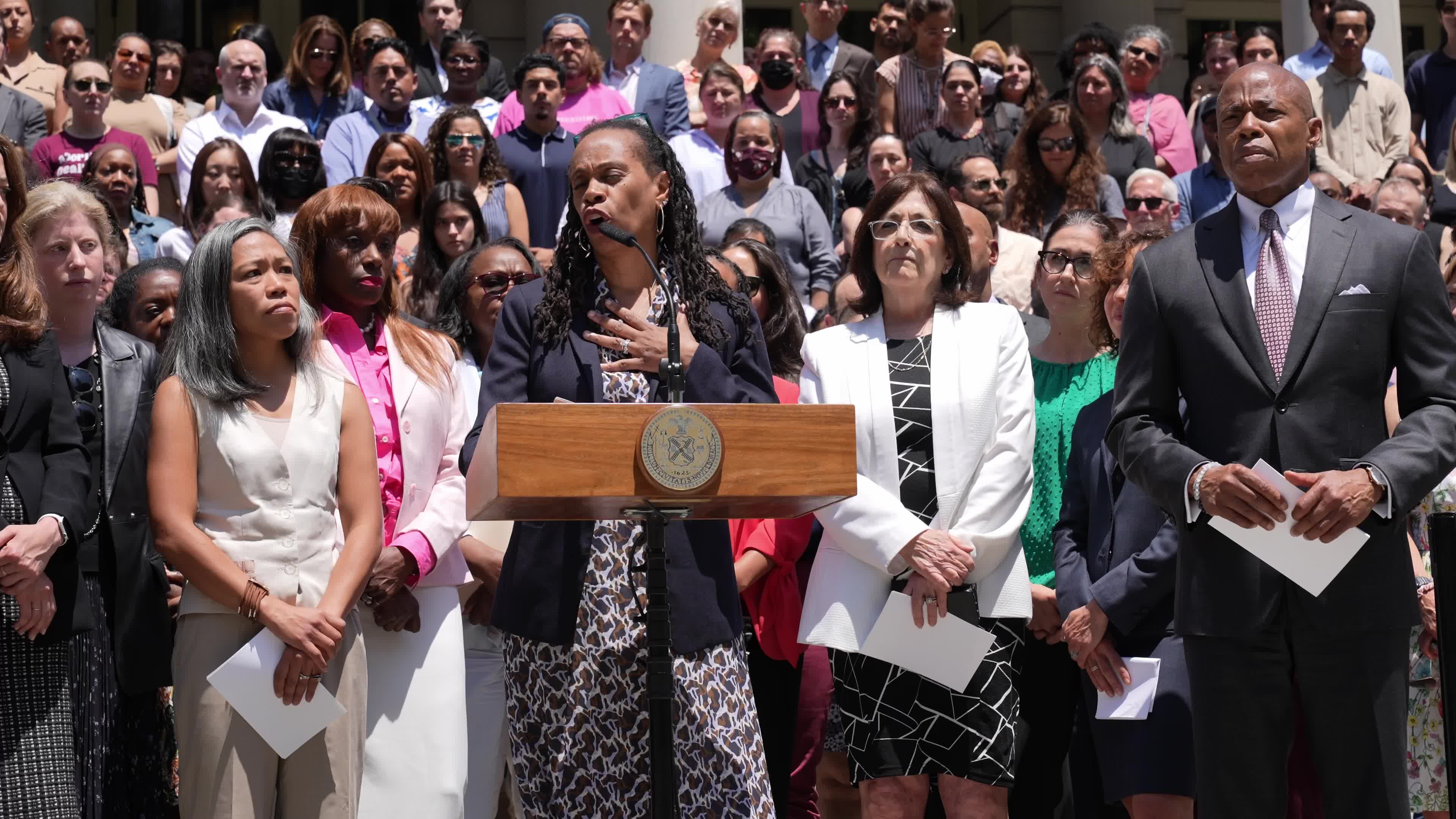 Mayor Eric Adams responds to the U.S. Supreme Court ruling in the case Dobbs v. Jackson Women’s Health Organization