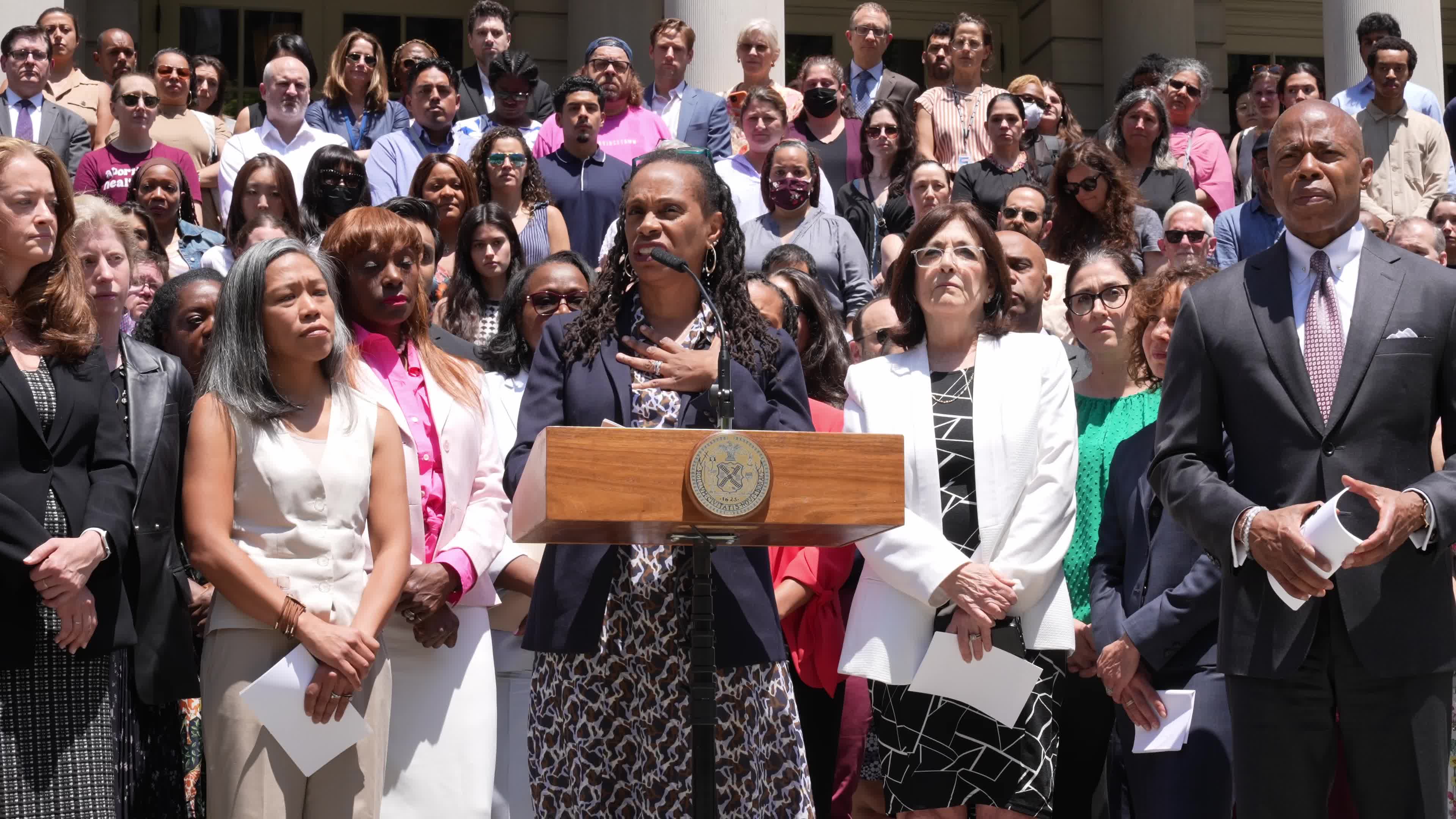 Mayor Eric Adams responds to the U.S. Supreme Court ruling in the case Dobbs v. Jackson Women’s Health Organization